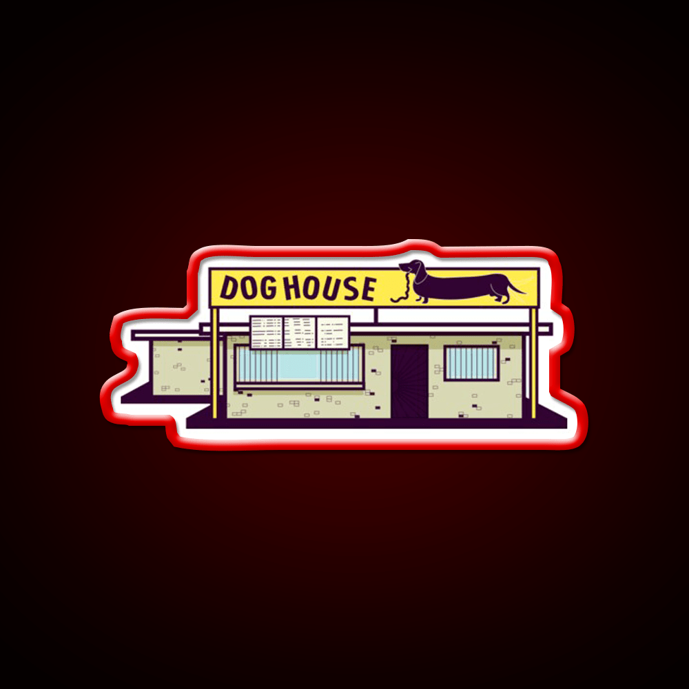 Dog House Albuquerque Fast Food Led Neon Sign For Burger Place Rgb Color - Shineneon