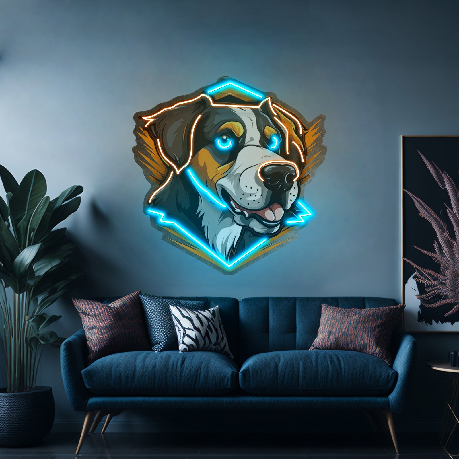 Dog Mom Heart Neon Signs Wall Art For Dog Lovers - Shineneon