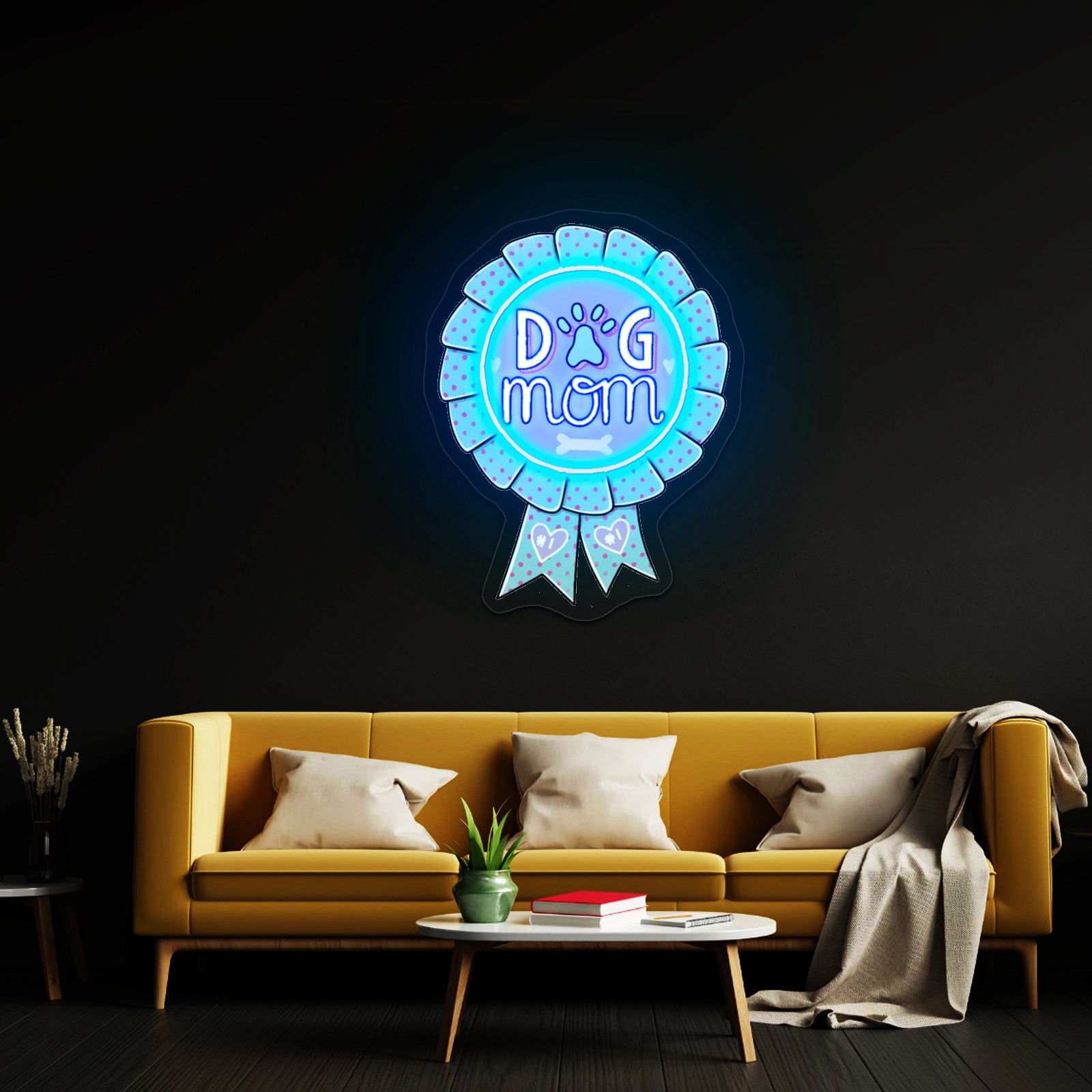 Dog Mom Neon Signs Sunflower Led Signs