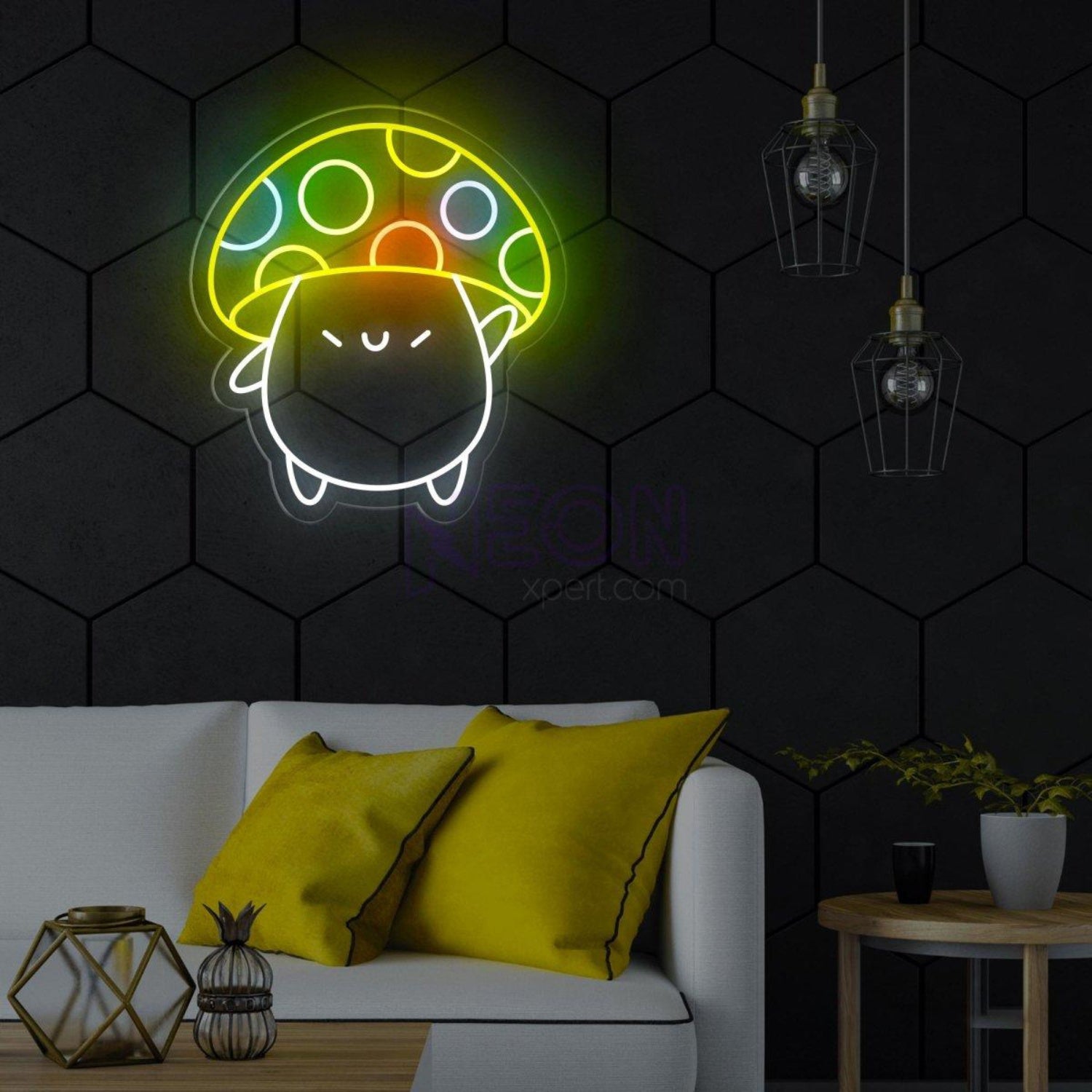 Dog Mushroom Cartoon Led Neon Sign For Pet Lovers Kids Room Decor | Shineneon