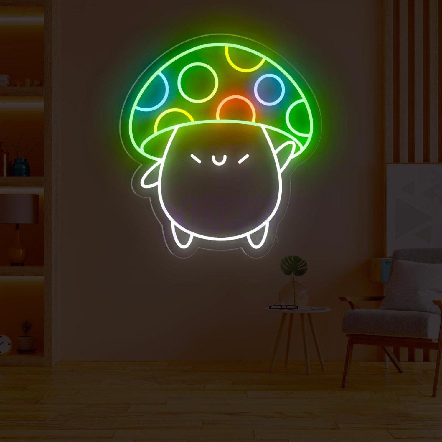 Dog Mushroom Cartoon Led Neon Sign For Pet Lovers Kids Room Decor | Shineneon