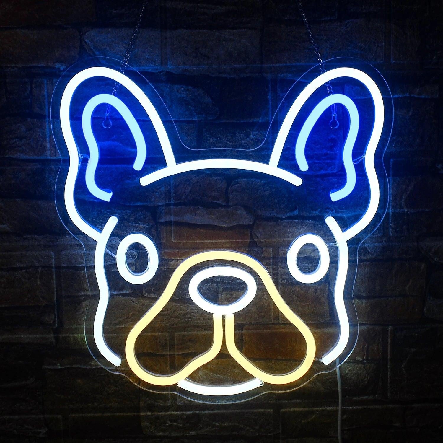Dog Paw Animal Patterns Pink Blue Led Neon Sign For Indoor Pet Decor | Shineneon