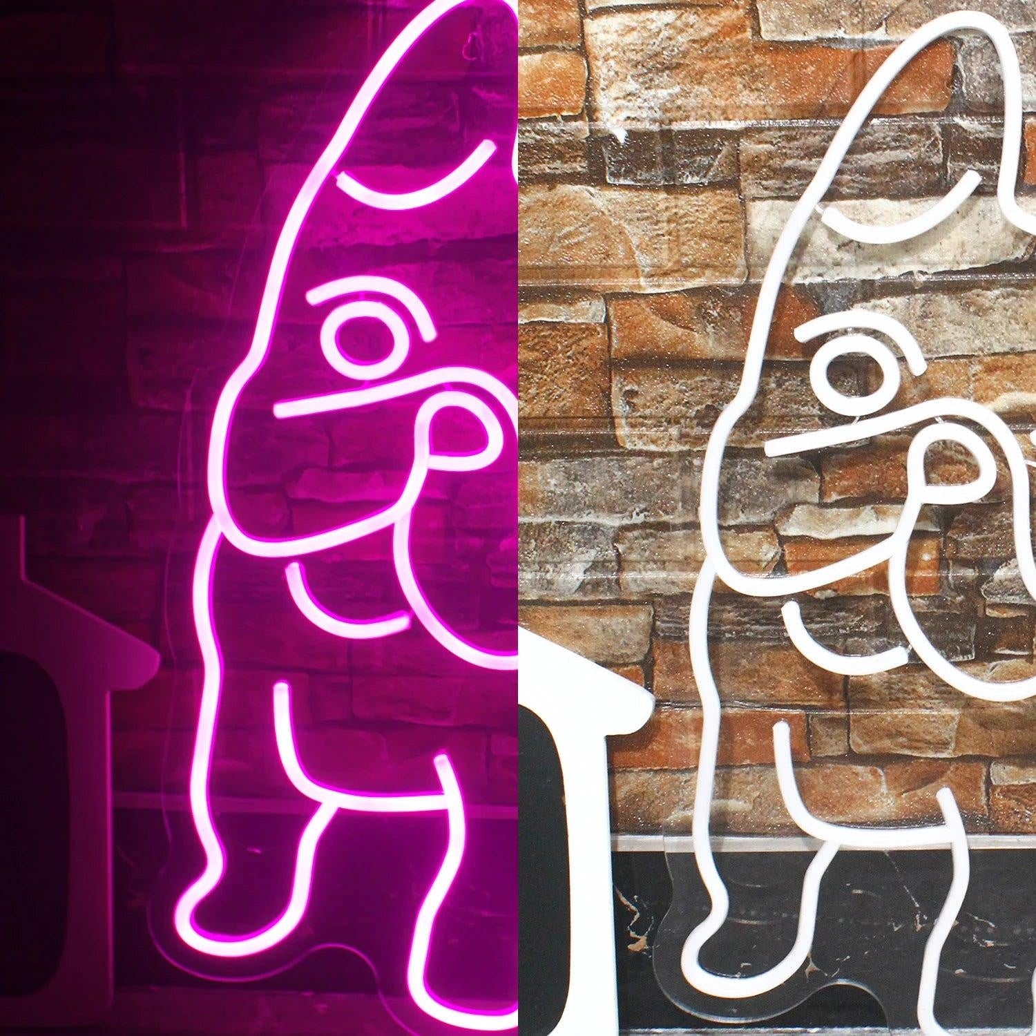 Dog Pink French Bulldog Led Neon Sign For Pet-Themed Home Decor Pet Shop | Shineneon