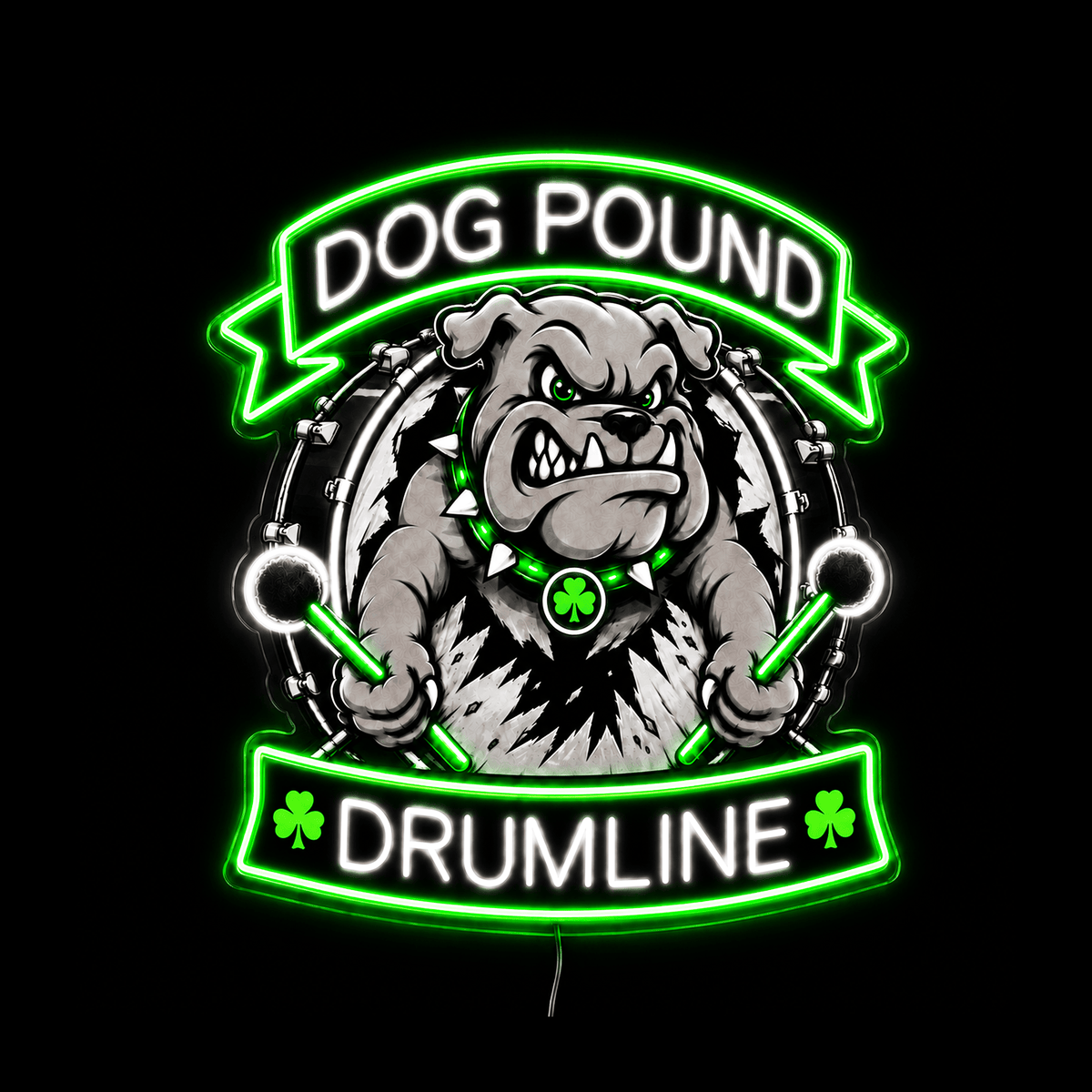 DOG POUND DRUMLINE Custom LED Neon Sign - Shineneon