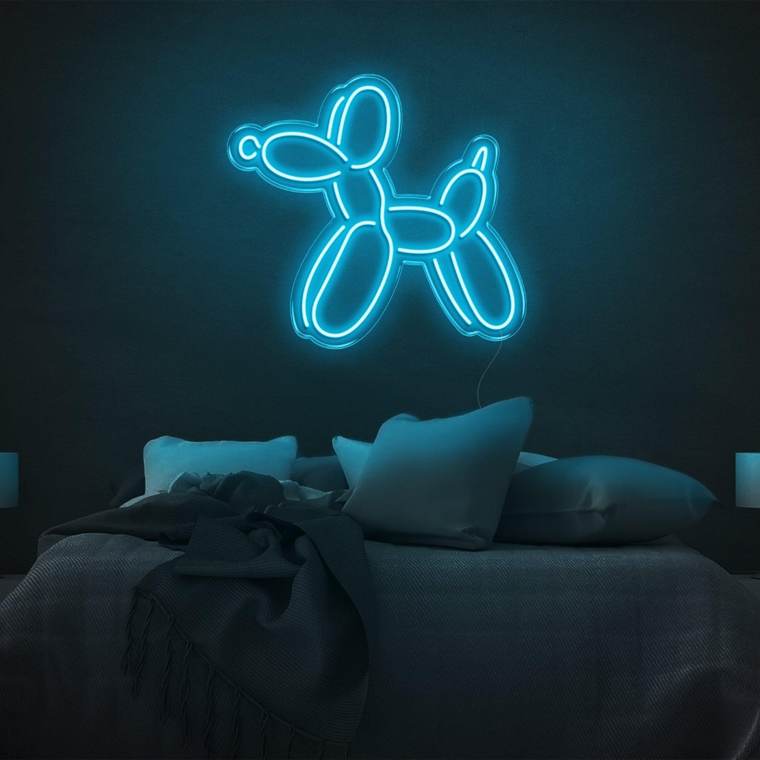 Dog V1 White Balloon Led Neon Sign For Bedroom Wall Decor | Shineneon