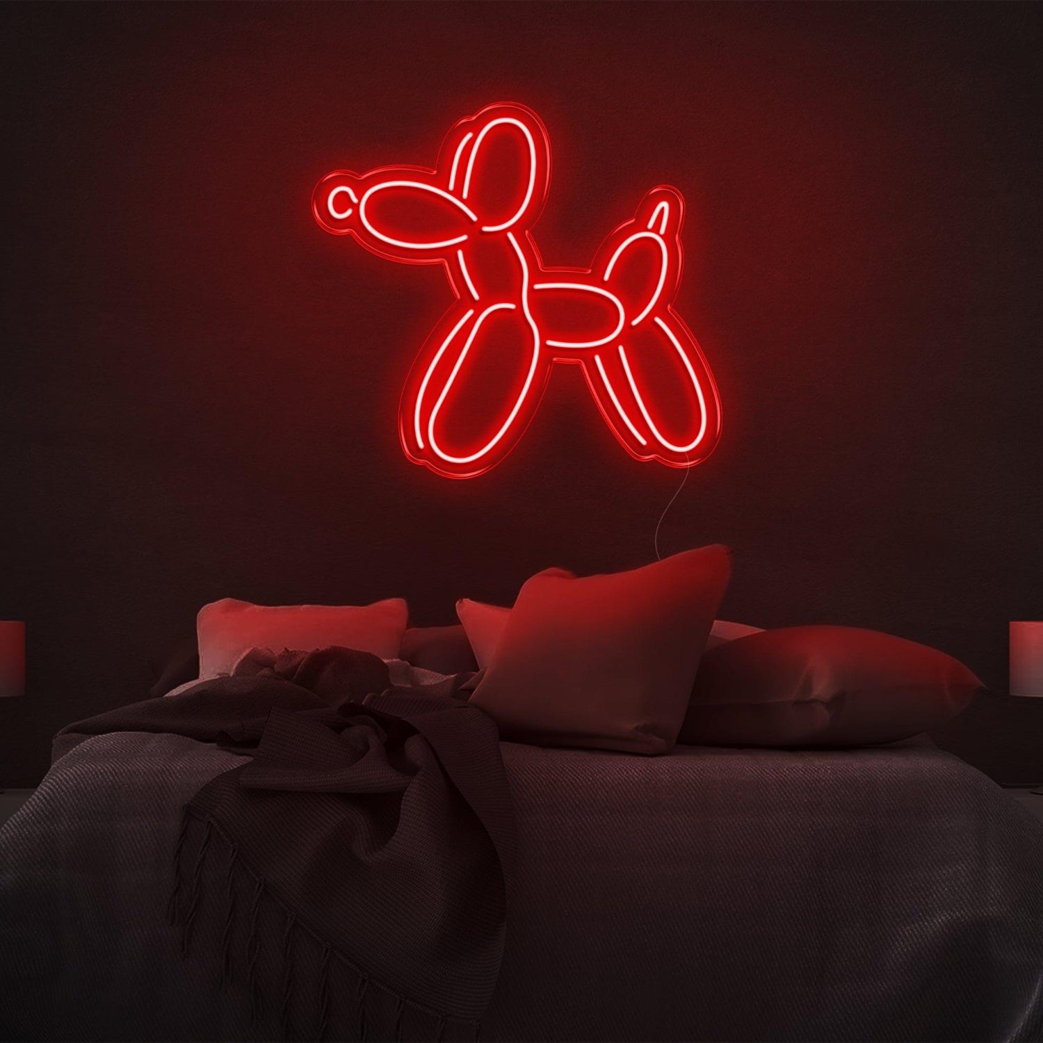 Dog V1 White Balloon Led Neon Sign For Bedroom Wall Decor | Shineneon