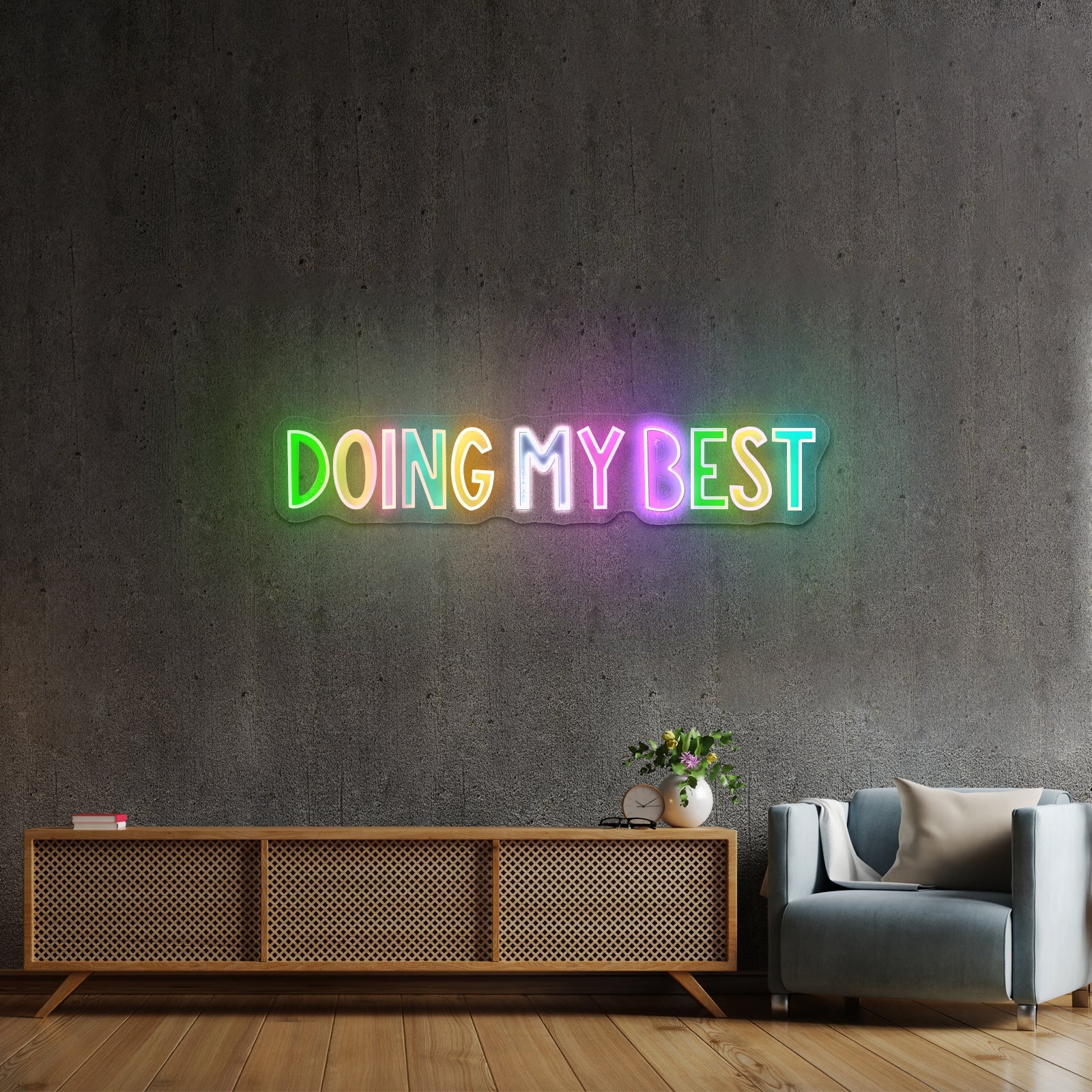Doing My Best Positivity Lettering Neon Signs - Shineneon