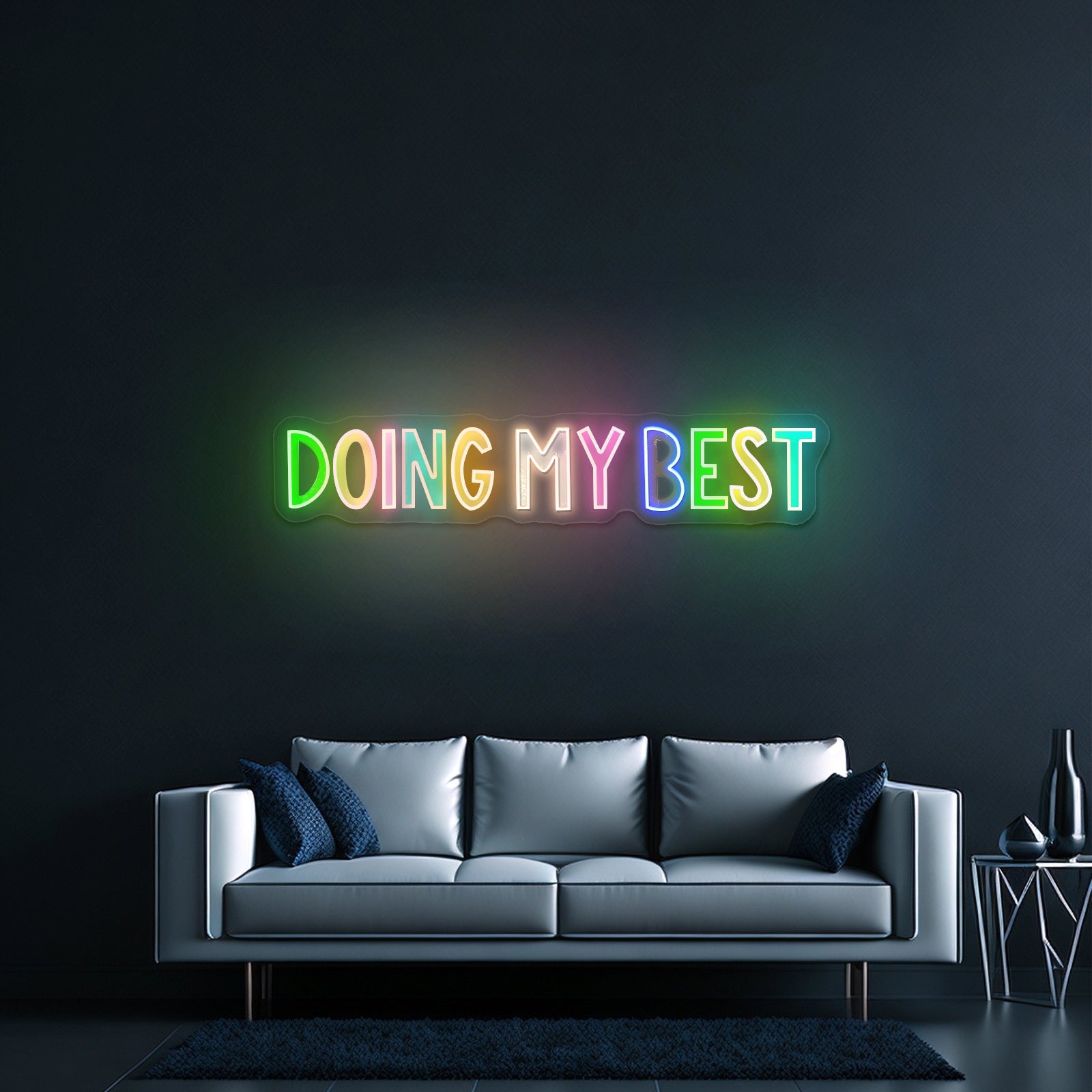 Doing My Best Positivity Lettering Neon Signs - Shineneon