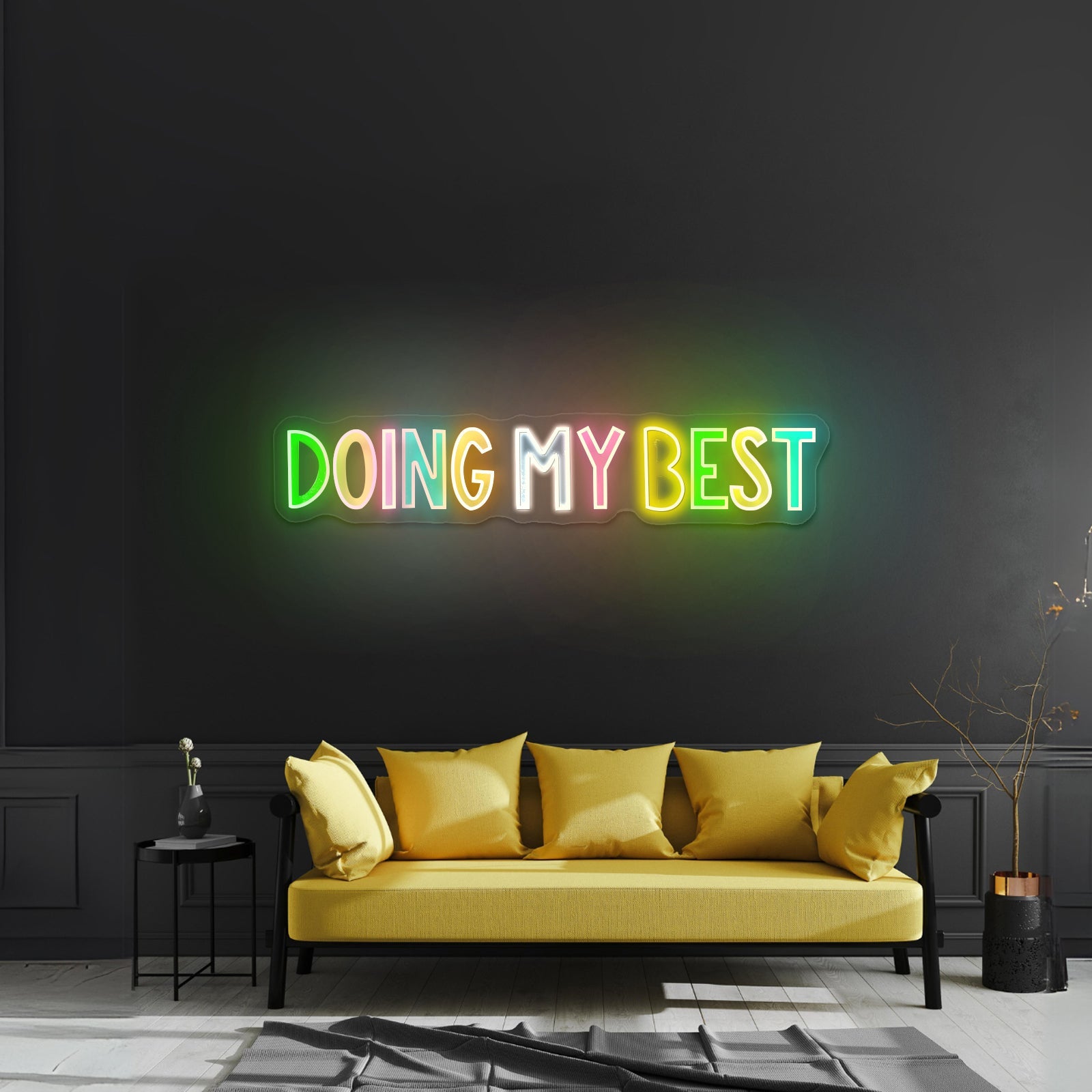 Doing My Best Positivity Lettering Neon Signs - Shineneon