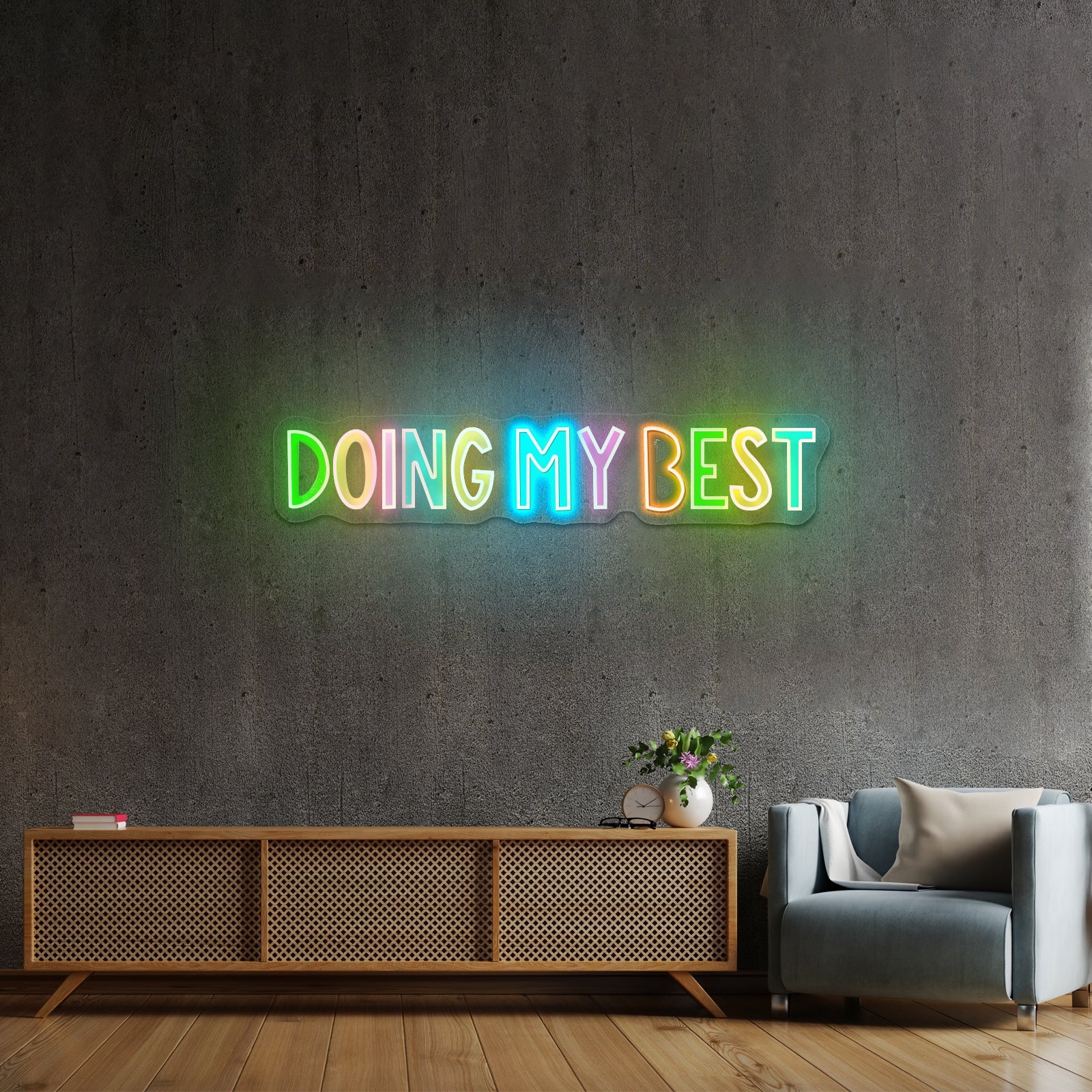 Doing My Best Positivity Lettering Neon Signs - Shineneon