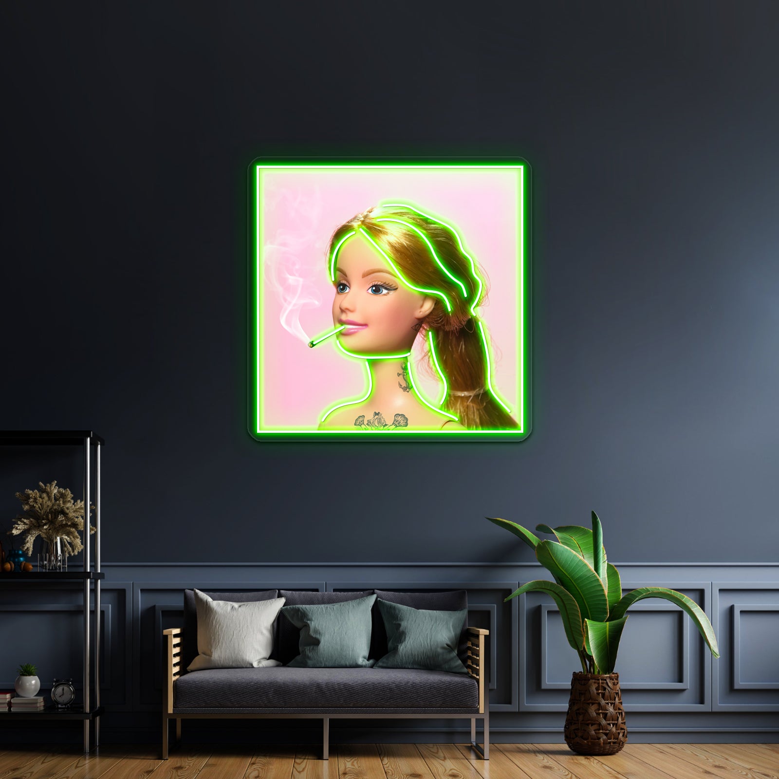 Doll Grown Up Artwork Affordable Custom Neon Signs | Shineneon