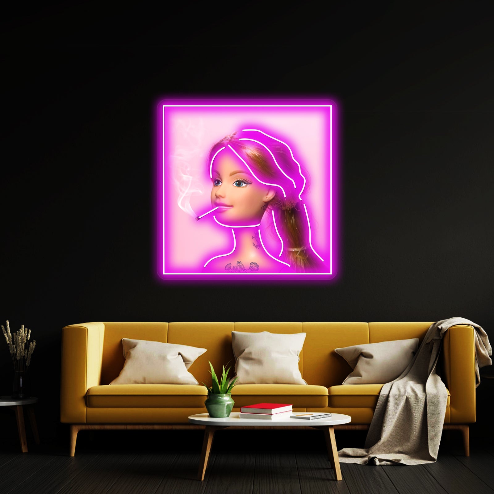 Doll Grown Up Artwork Affordable Custom Neon Signs | Shineneon