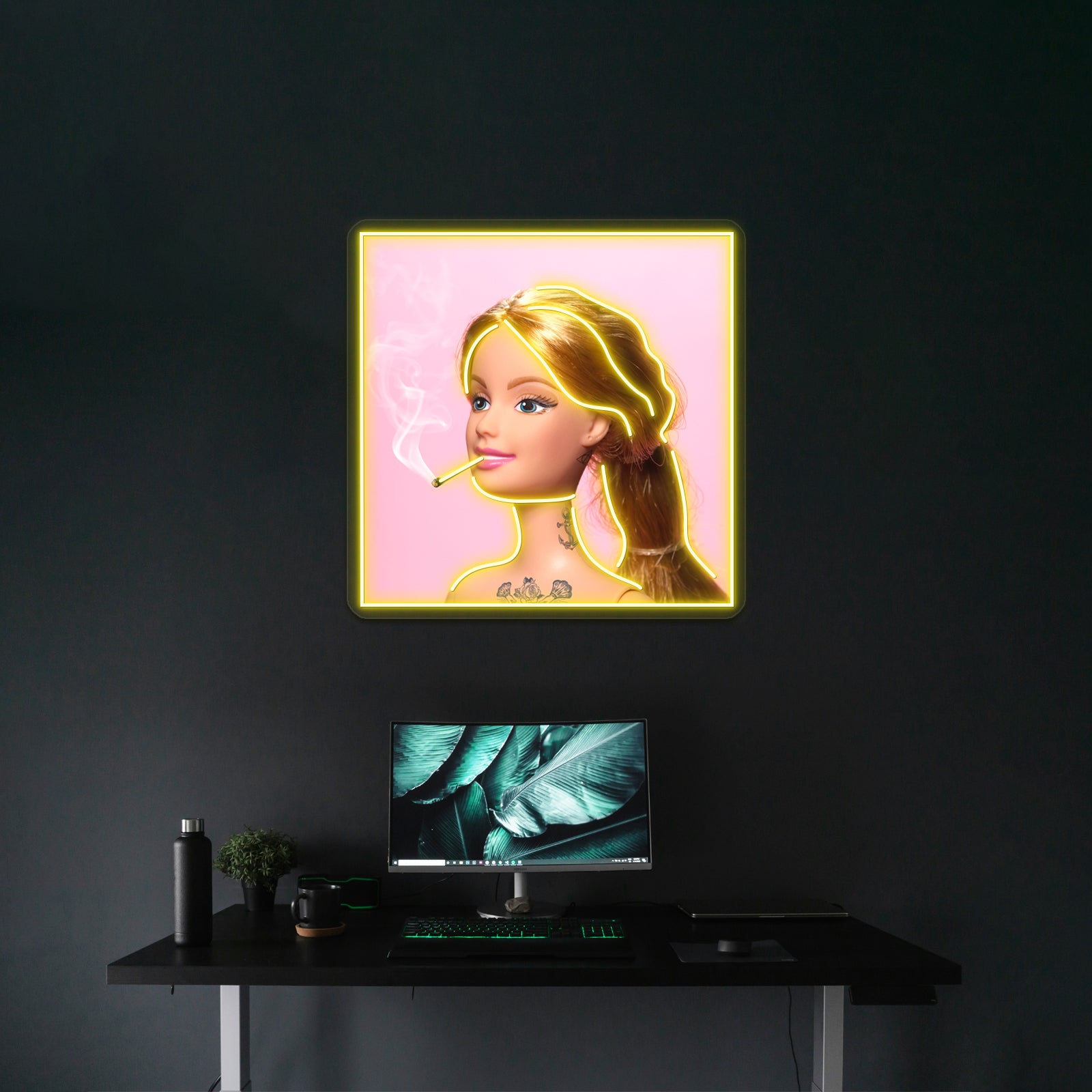 Doll Grown Up Artwork Affordable Custom Neon Signs | Shineneon