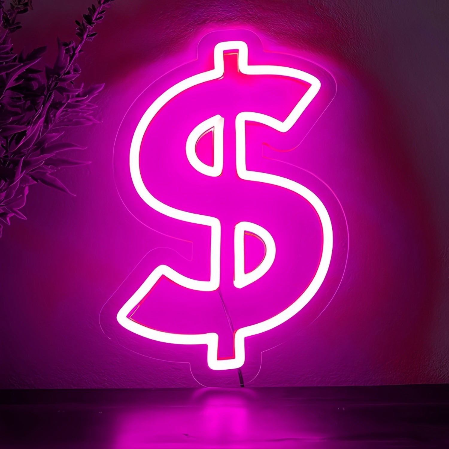 Dollar Sign Neon Prosperity And Financial Aspiration | Shineneon