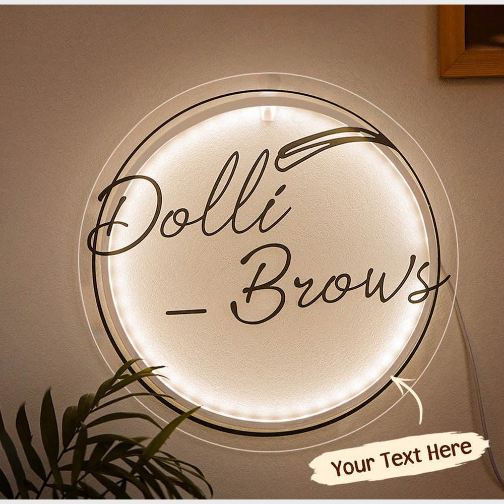 Dolli Biows Acrylic Business Logo Sign - Shineneon