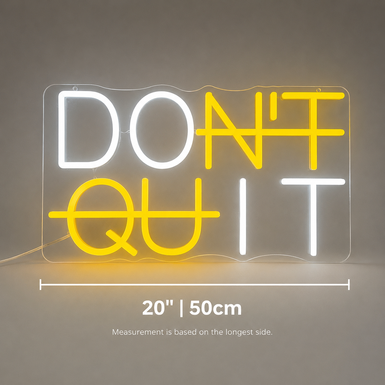 Don T Quit Out LED Neon Sign - 04 Size Image