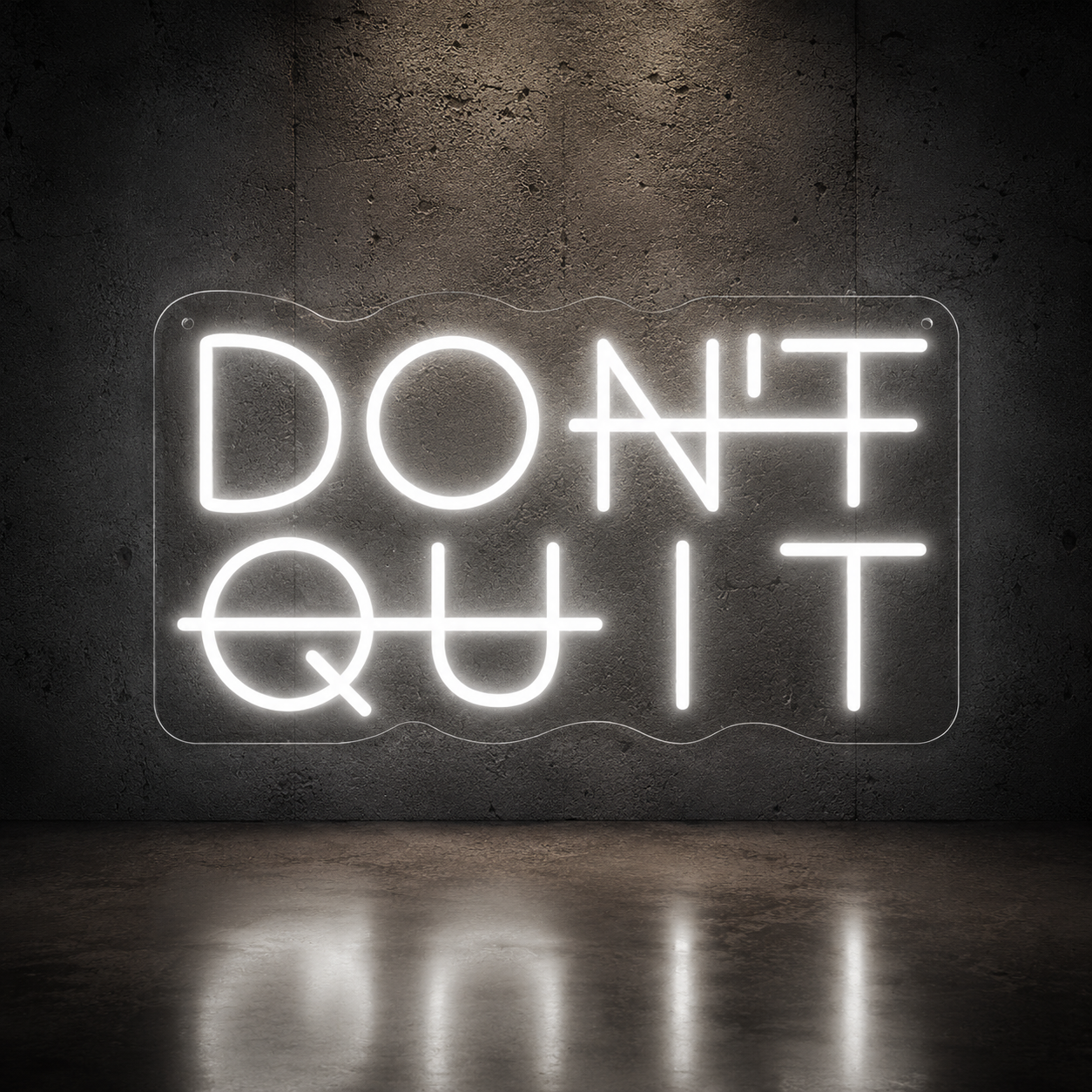 Don T Quit Out Wall Decor LED Neon Sign - 02 High-Converting Product Image