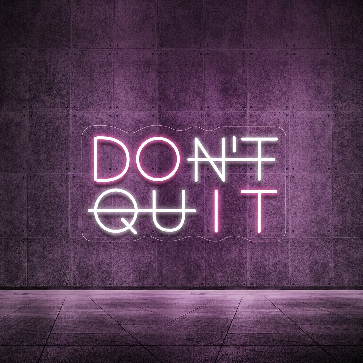 Don T Quit Wall Decor LED Neon Sign - 01 Original Product Image