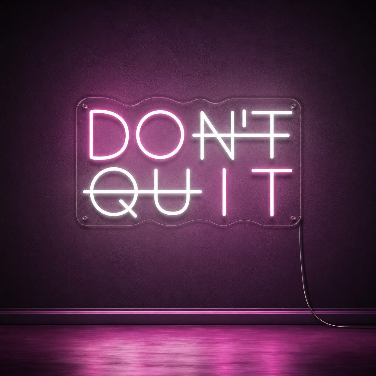 Don T Quit Wall Decor LED Neon Sign - 02 High-Converting Product Image
