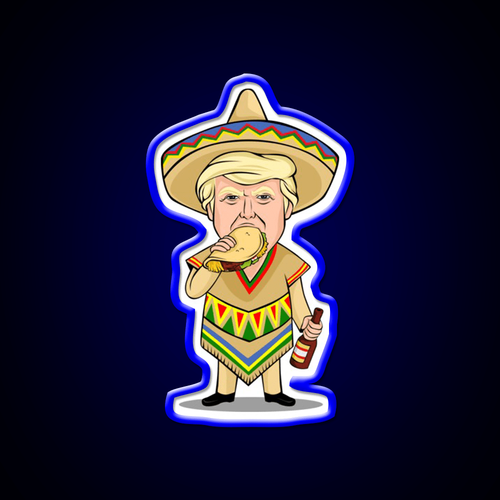 Donald Trump Taco Beer Cinco De Mayo Party Drink Tequila Led Neon Sign Rgb Color - Shineneon