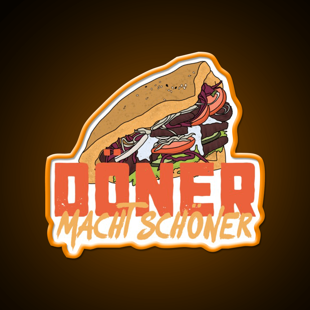 Doner Makes Beautiful Snack Food Led Neon Sign Rgb Color - Shineneon