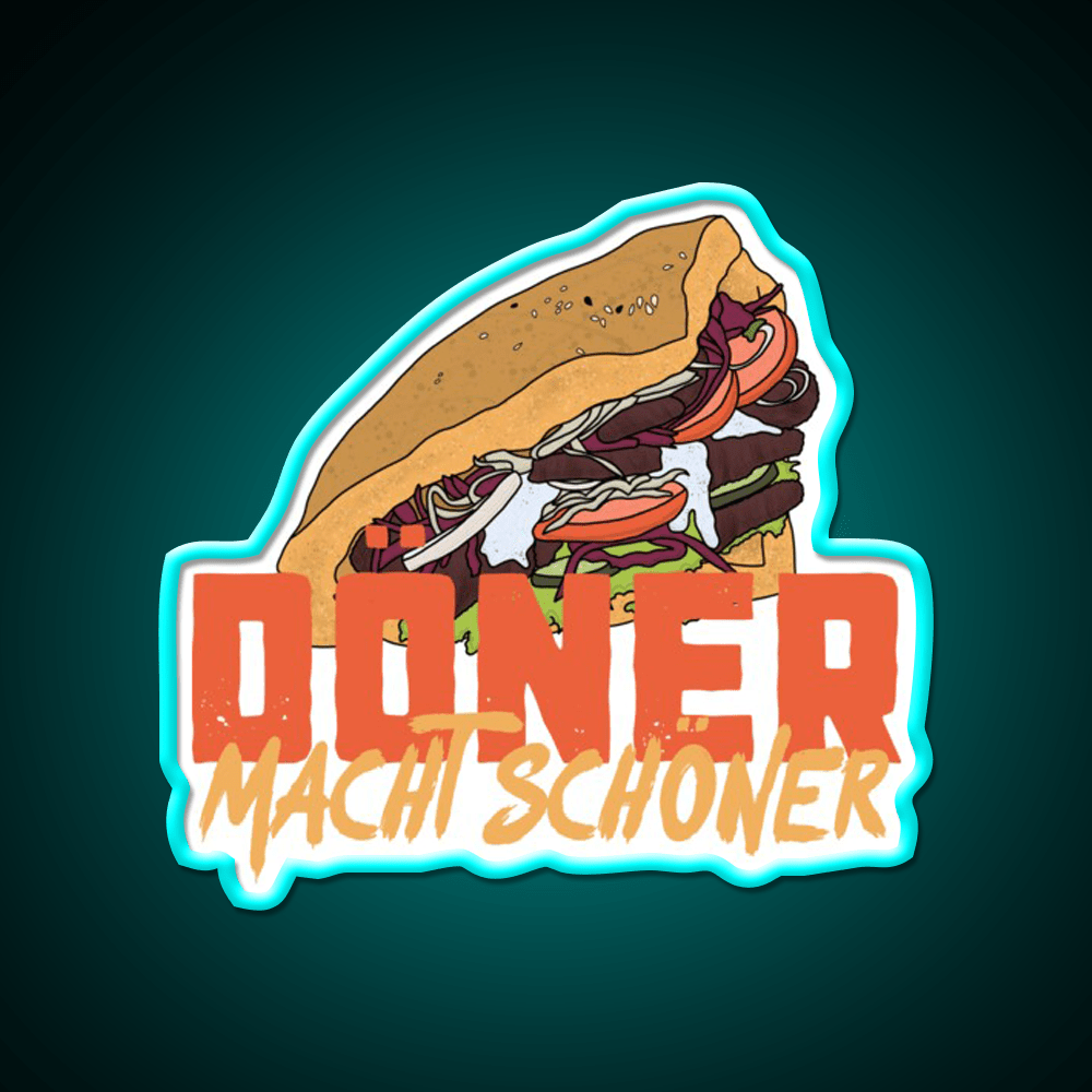 Doner Makes Beautiful Snack Food Led Neon Sign Rgb Color - Shineneon