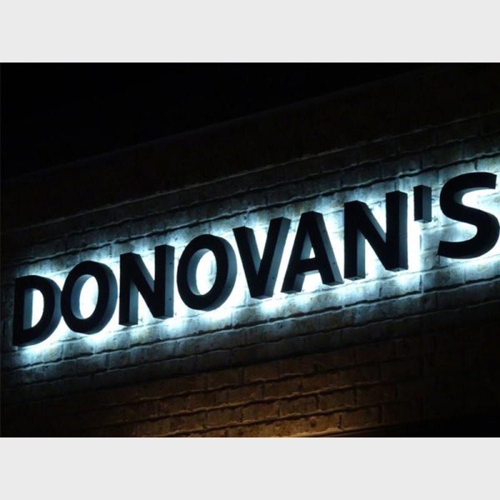 Donovans 3D Backlit Channel Letters Led Light Sign - Shineneon