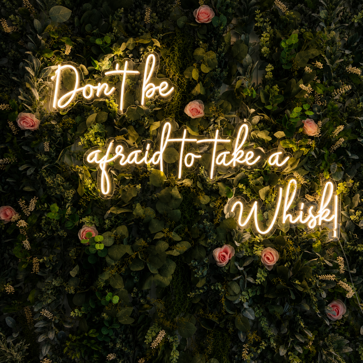 Don't Be Afraid To Take A Whisk LED Neon Sign - 01 Original Product Image