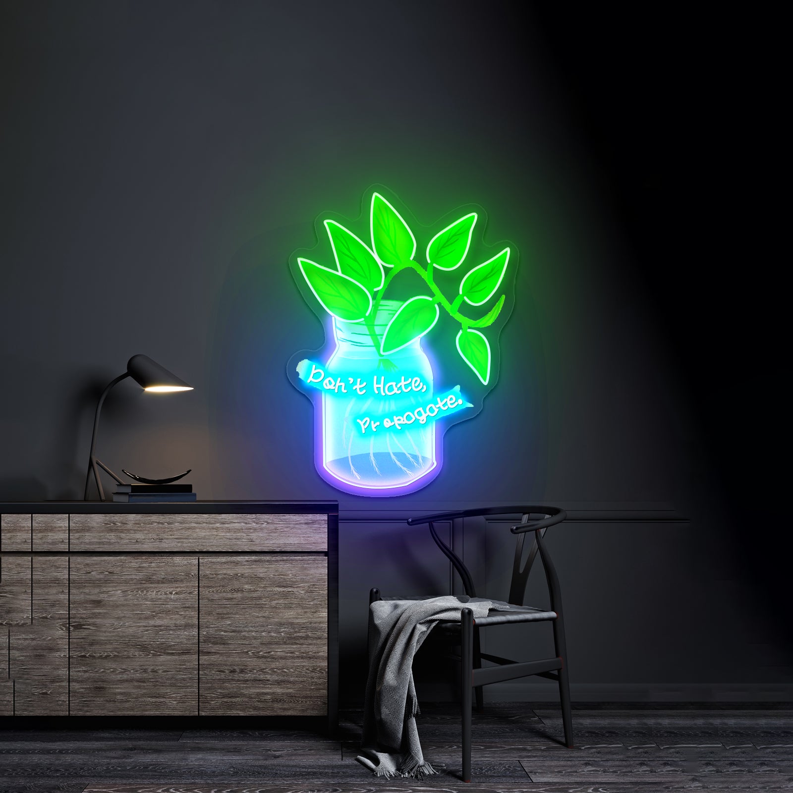 Dont Hate Propogate Neon Signs For Sale