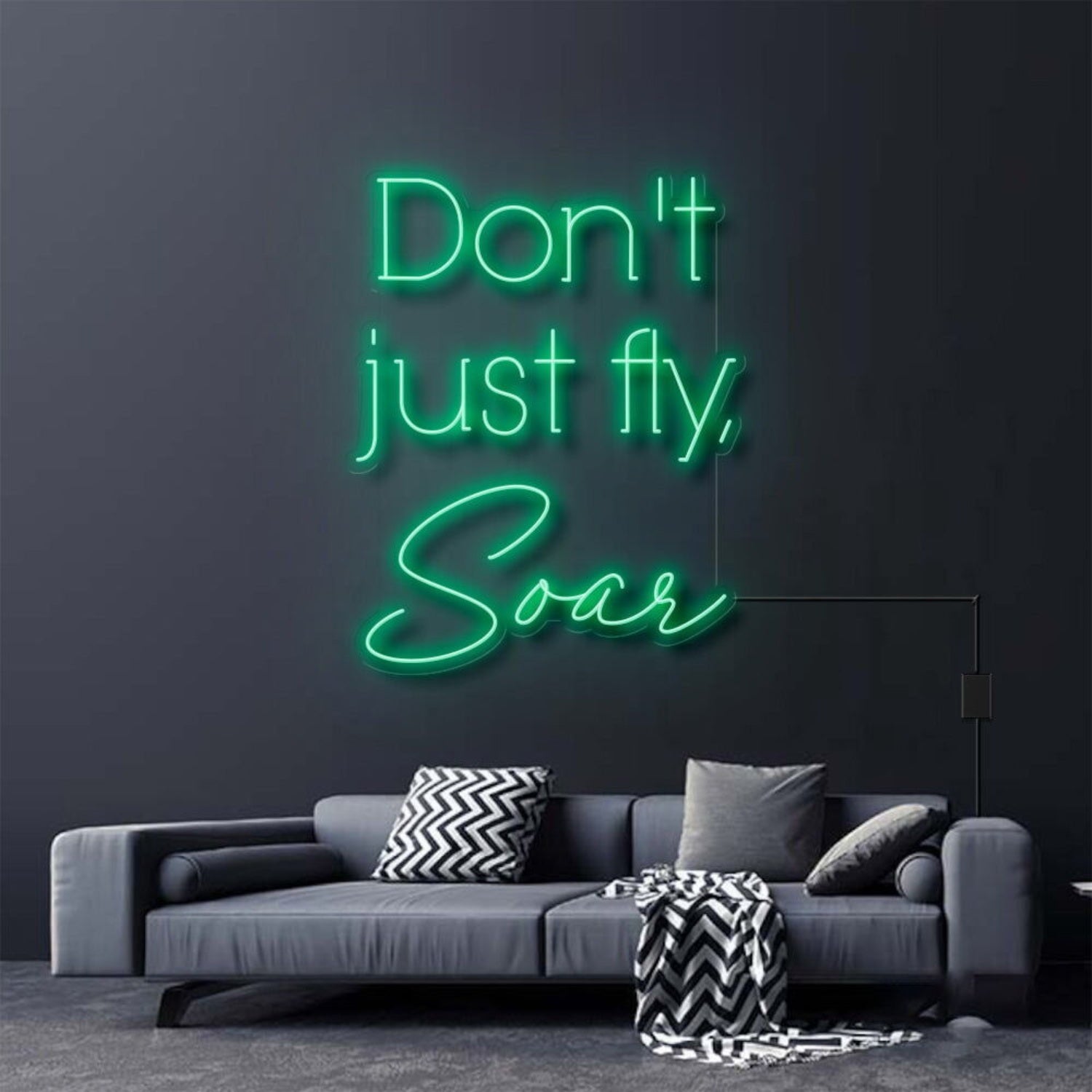 Dont Just Fly Soar Neon Sign For Inspirational And Motivational Spaces | Shineneon