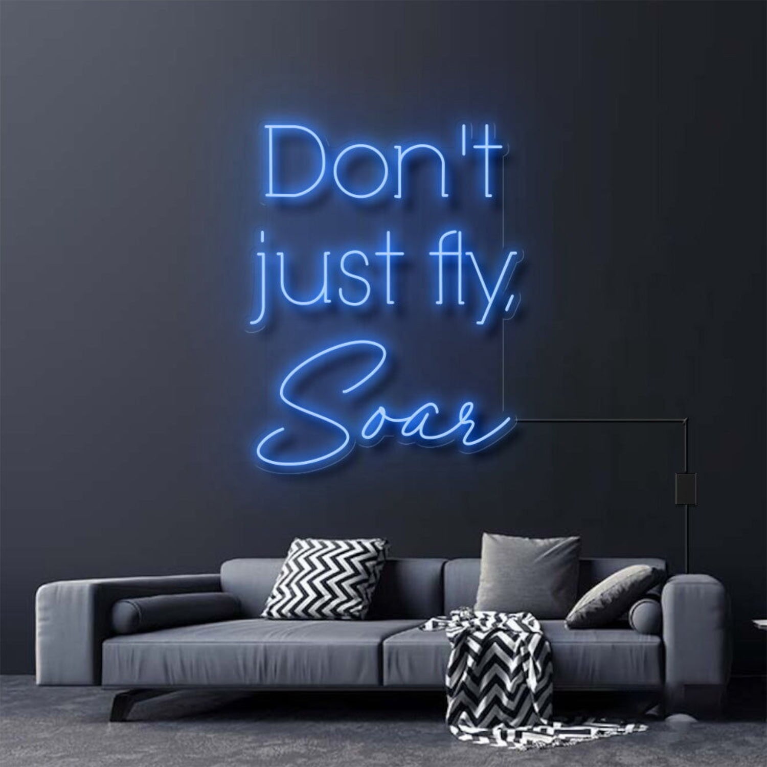 Dont Just Fly Soar Neon Sign For Inspirational And Motivational Spaces | Shineneon