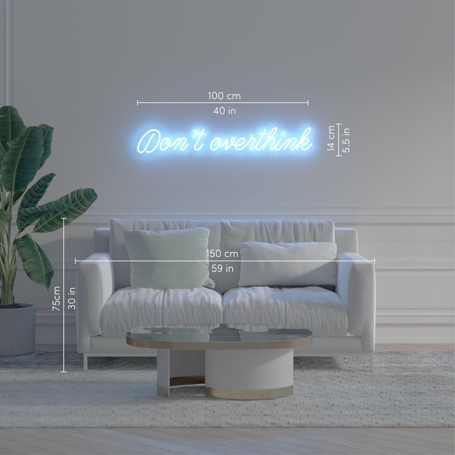 Dont Overthink Led Neon Sign | Shineneon