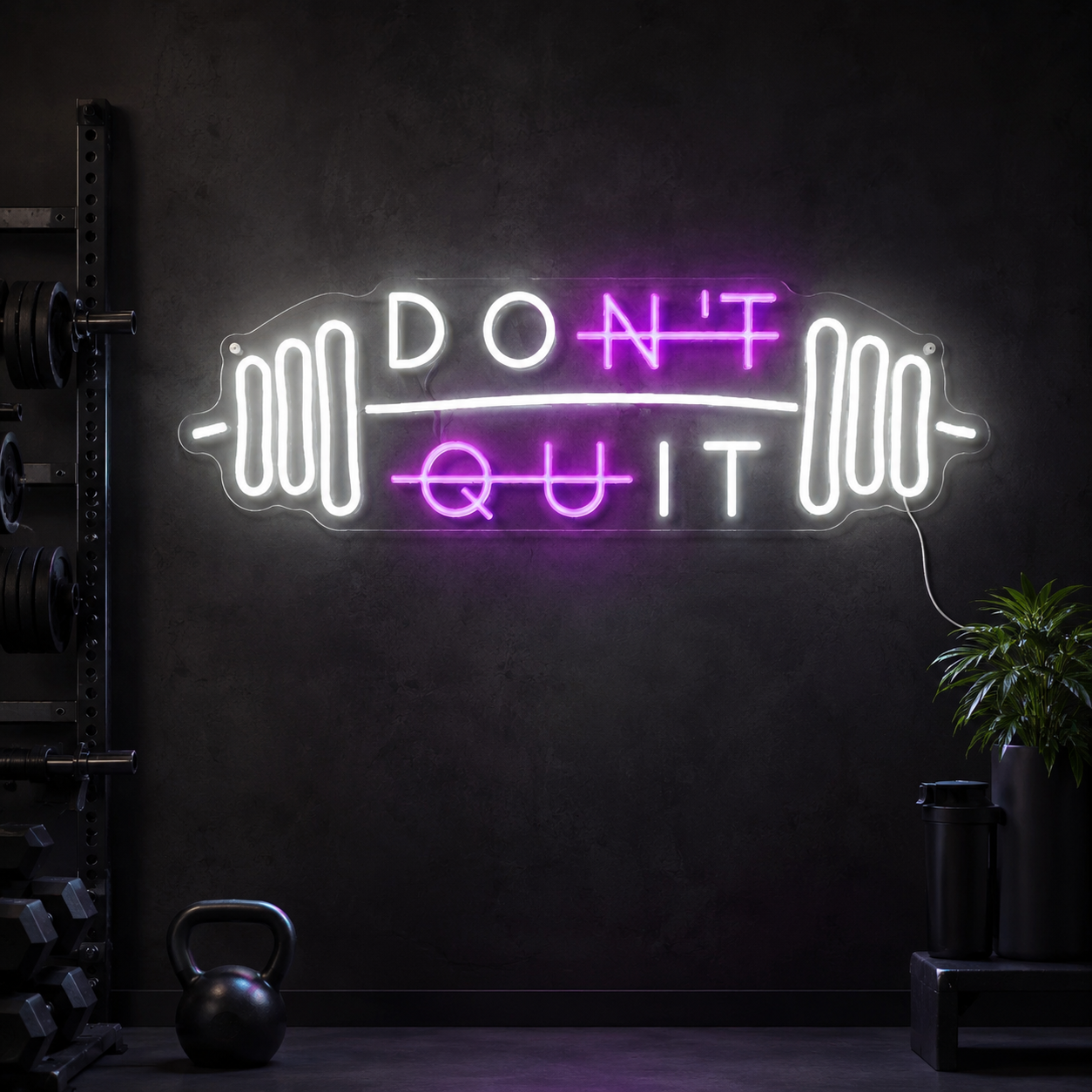 Don't Quit LED Neon Sign Home Wall Art Wall Neon Sign - 01 Original Product Image