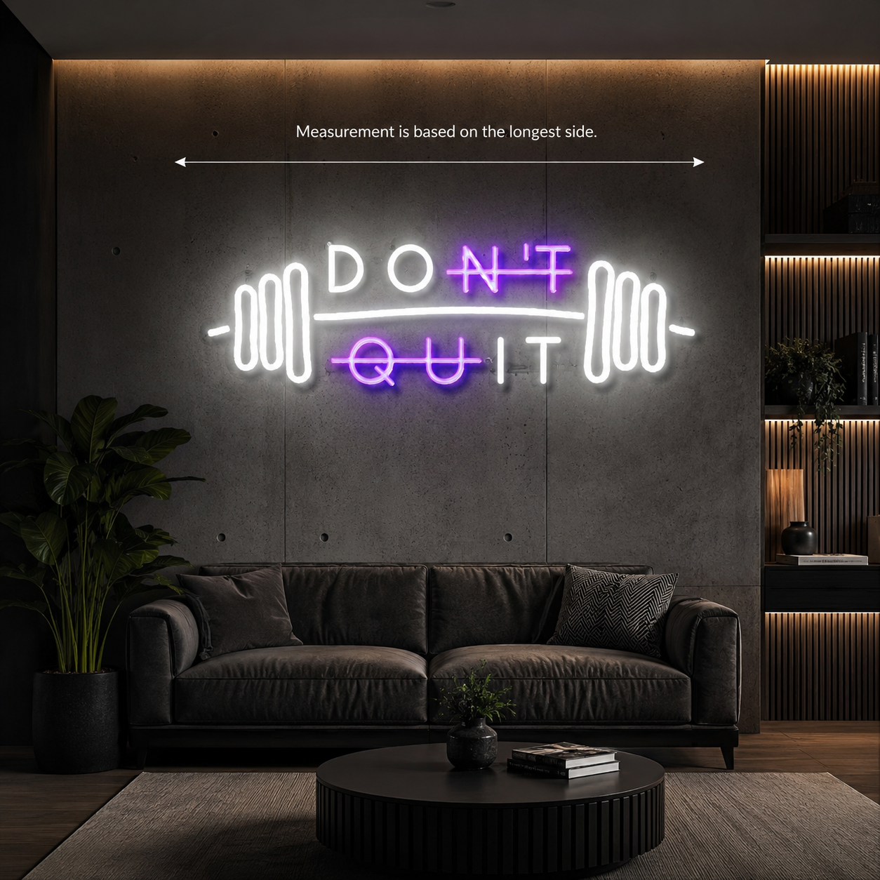 Don't Quit LED Neon Sign Home Wall Art Wall Neon Sign - 04 Size Image