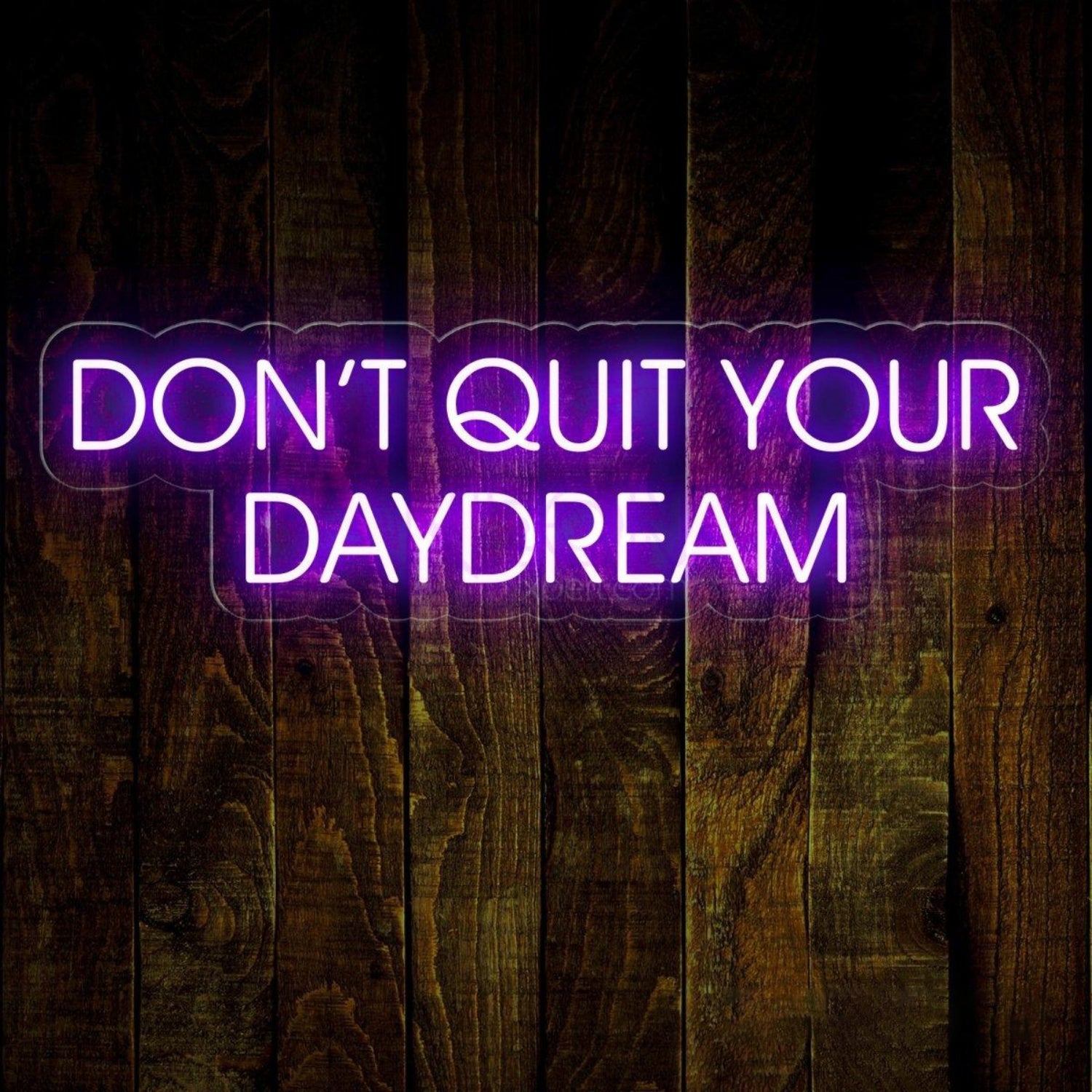 Dont Quit Your Daydream Purple Cloud Led Neon Sign For Decor | Shineneon