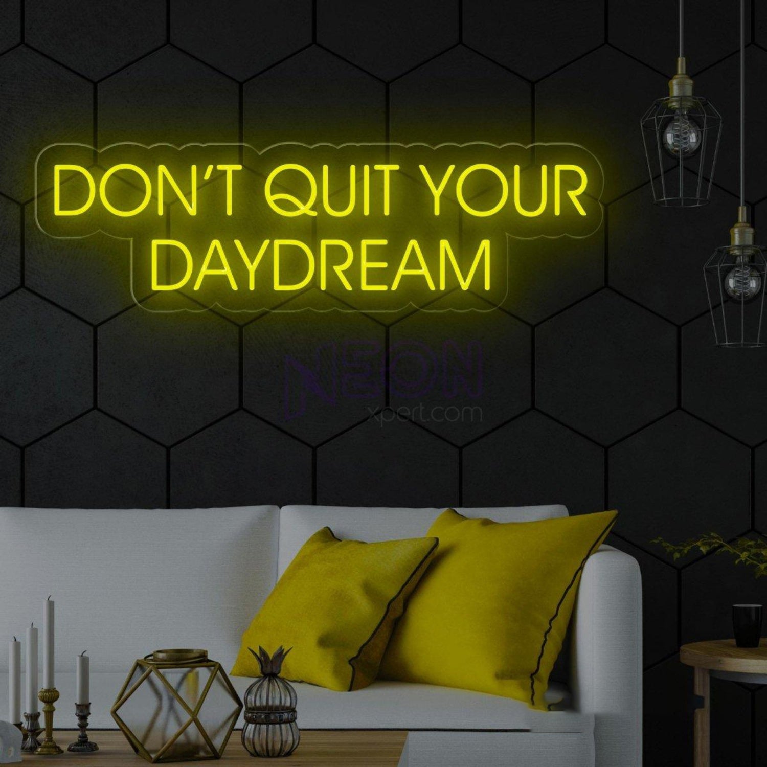 Dont Quit Your Daydream Purple Cloud Led Neon Sign For Decor | Shineneon
