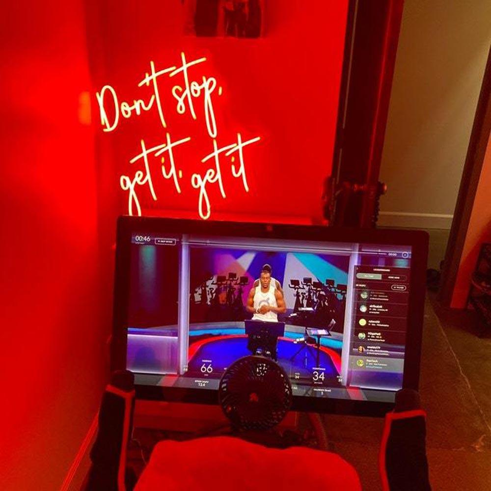 Dont Stop Get It Red Handwritten Led Neon Sign For Home Gym | Shineneon