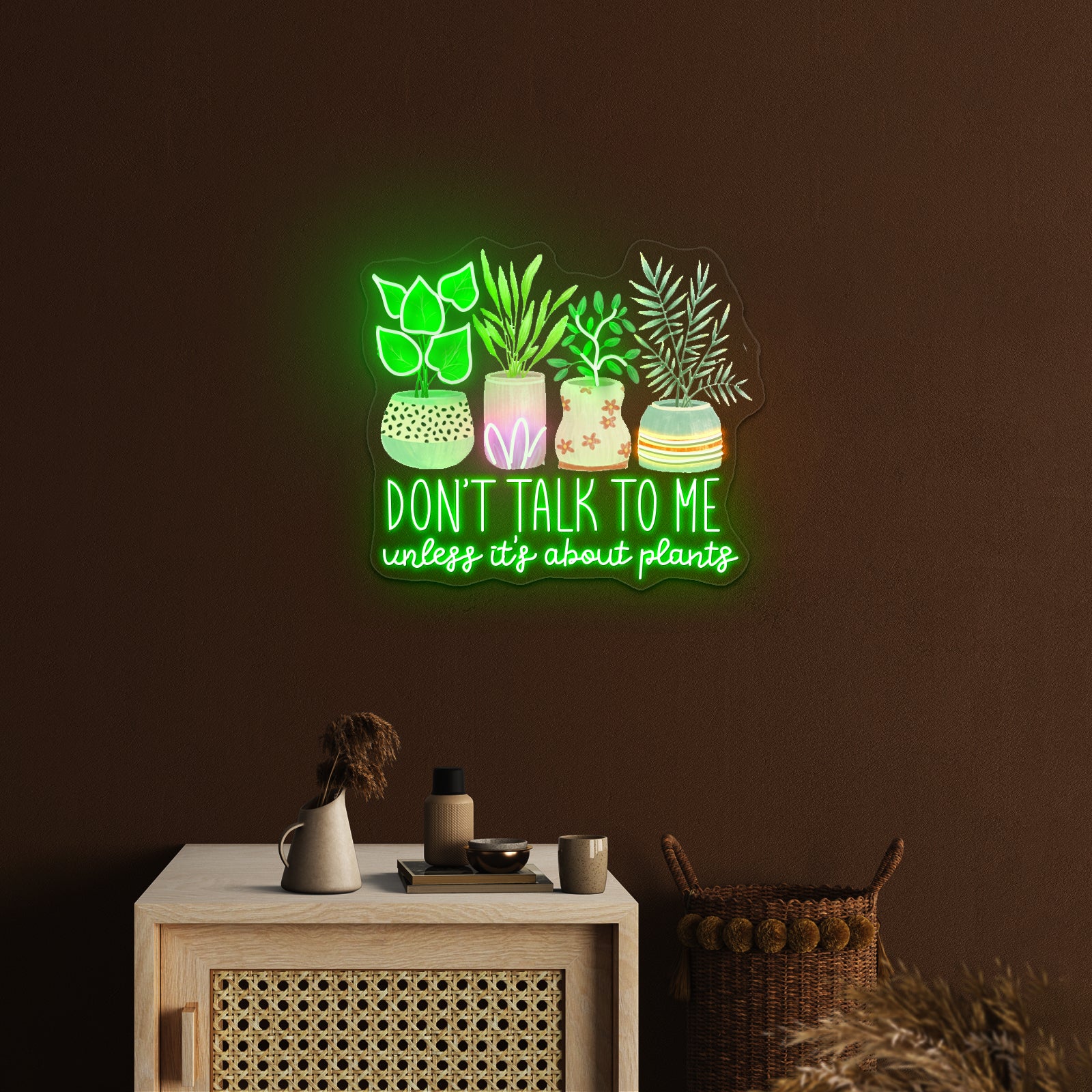 Dont Talk To Me Unless Its About Plants Neon Signs For Sale