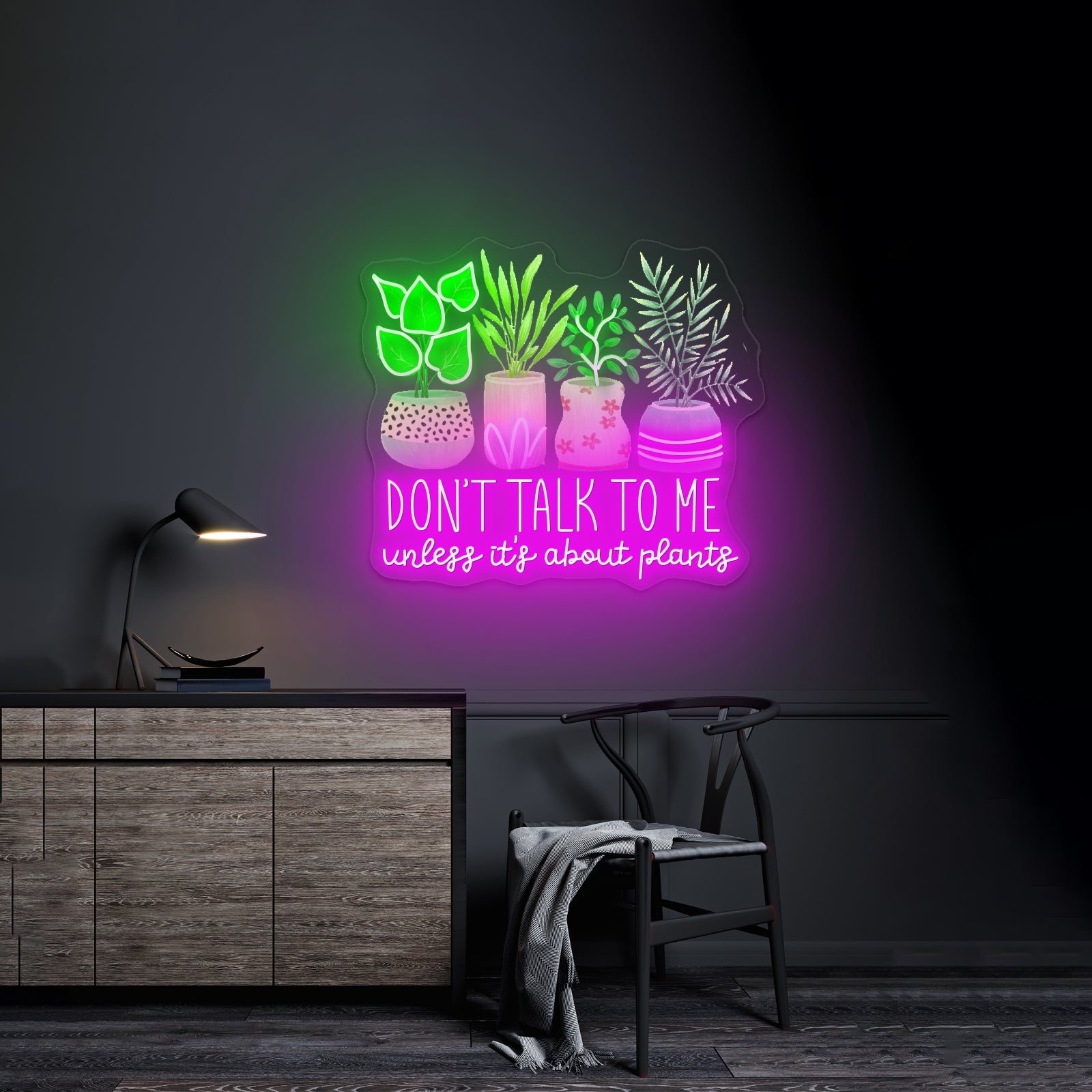 Dont Talk To Me Unless Its About Plants Neon Signs For Sale