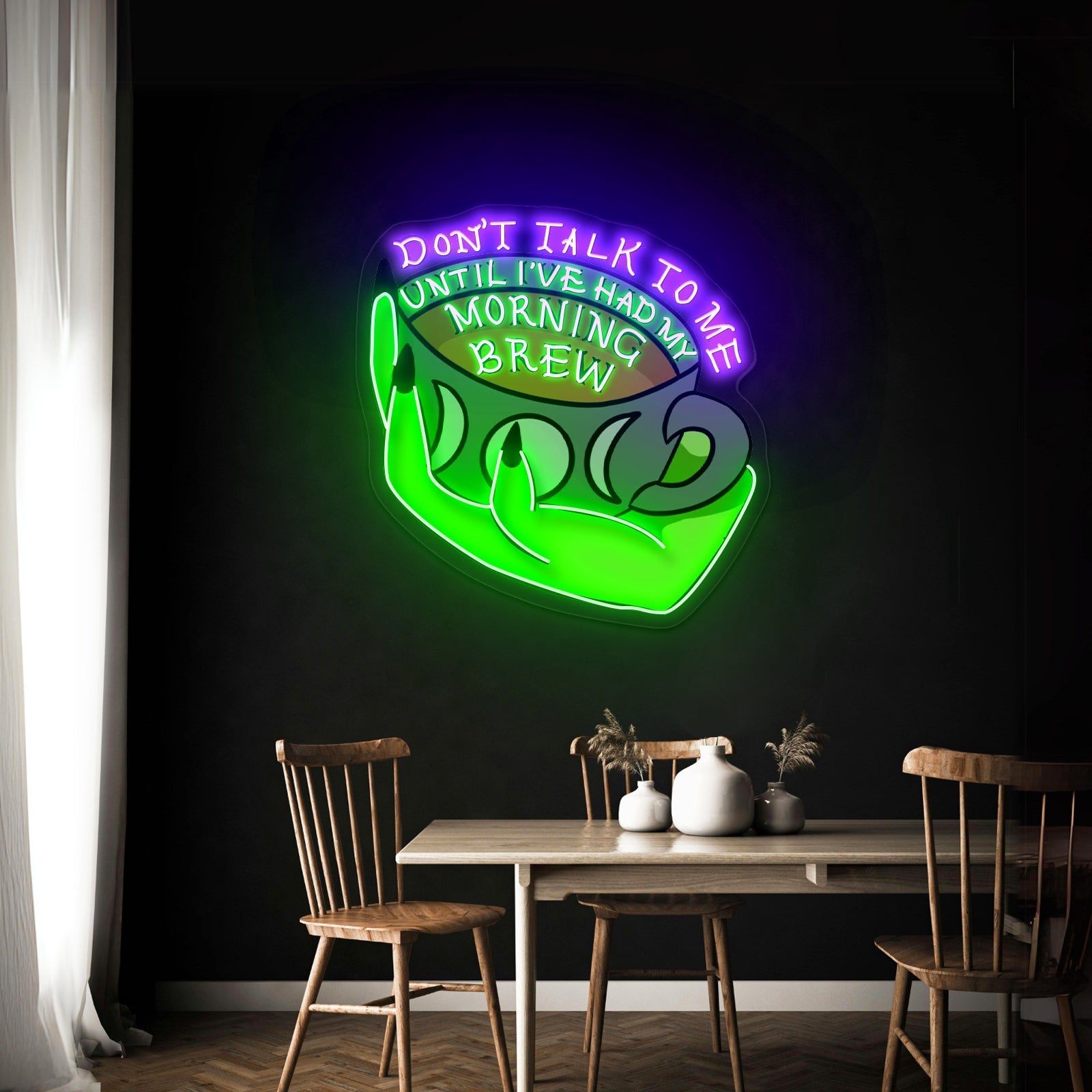 Dont Talk To Me Until Ive Had My Morning Brew Open Neon Signs - Shineneon