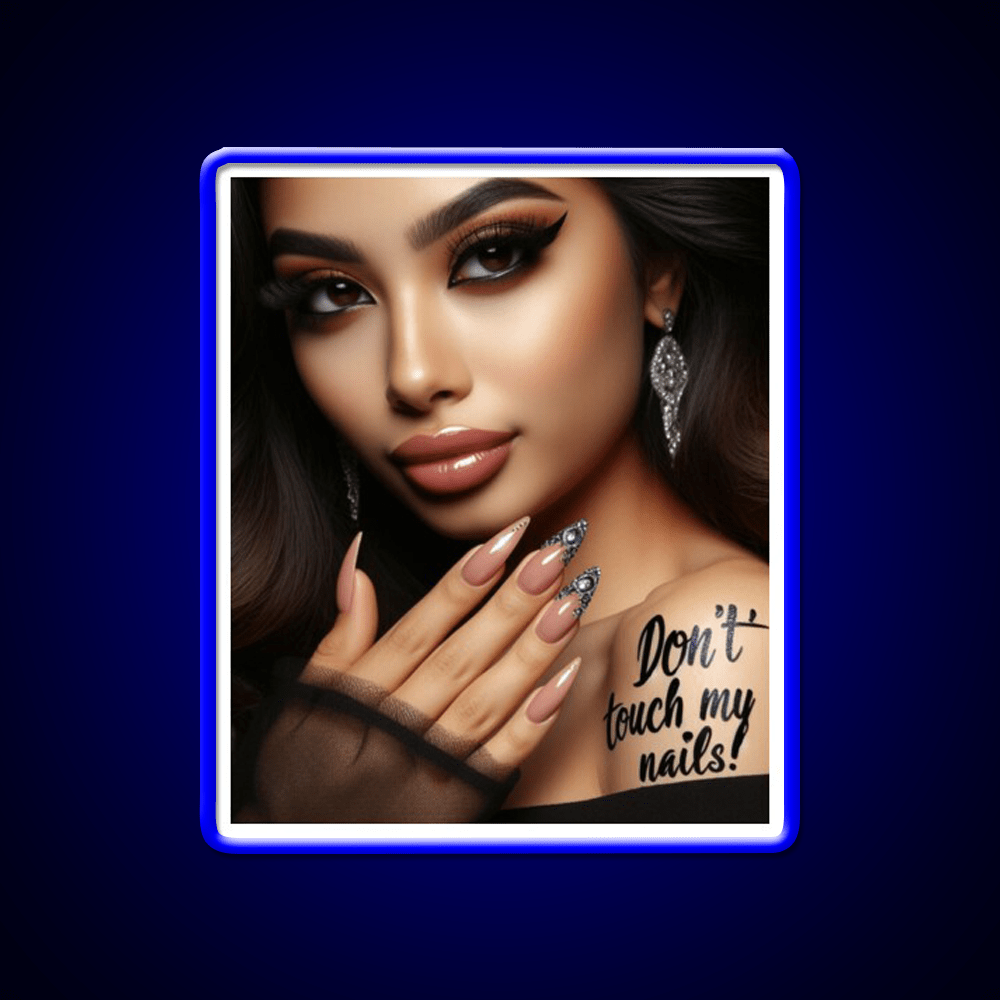Dont Touch My Nails Design Iv Nail Salon Led Neon Sign Rgb Color - Shineneon