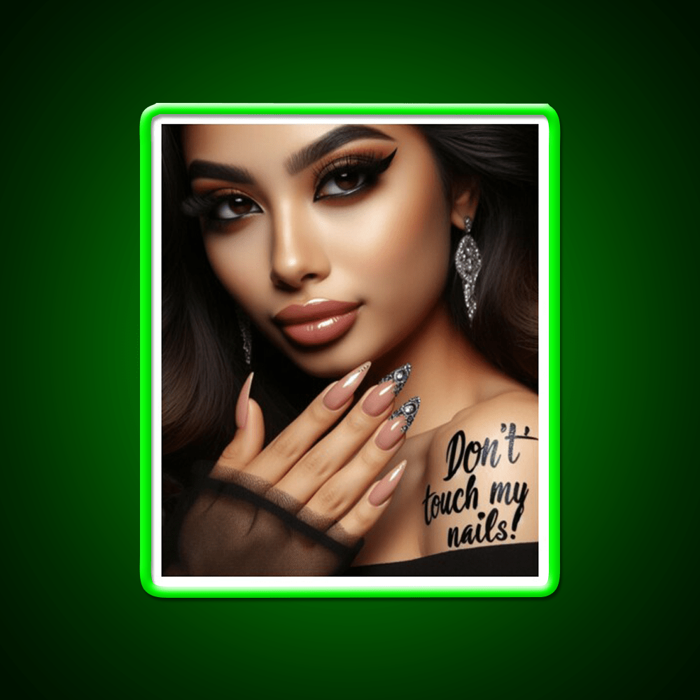 Dont Touch My Nails Design Iv Nail Salon Led Neon Sign Rgb Color - Shineneon