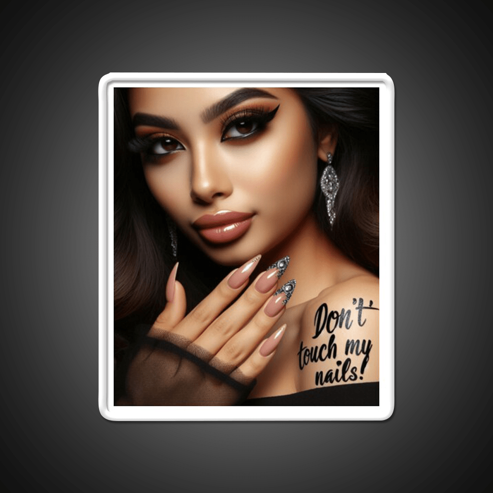 Dont Touch My Nails Design Iv Nail Salon Led Neon Sign Rgb Color - Shineneon
