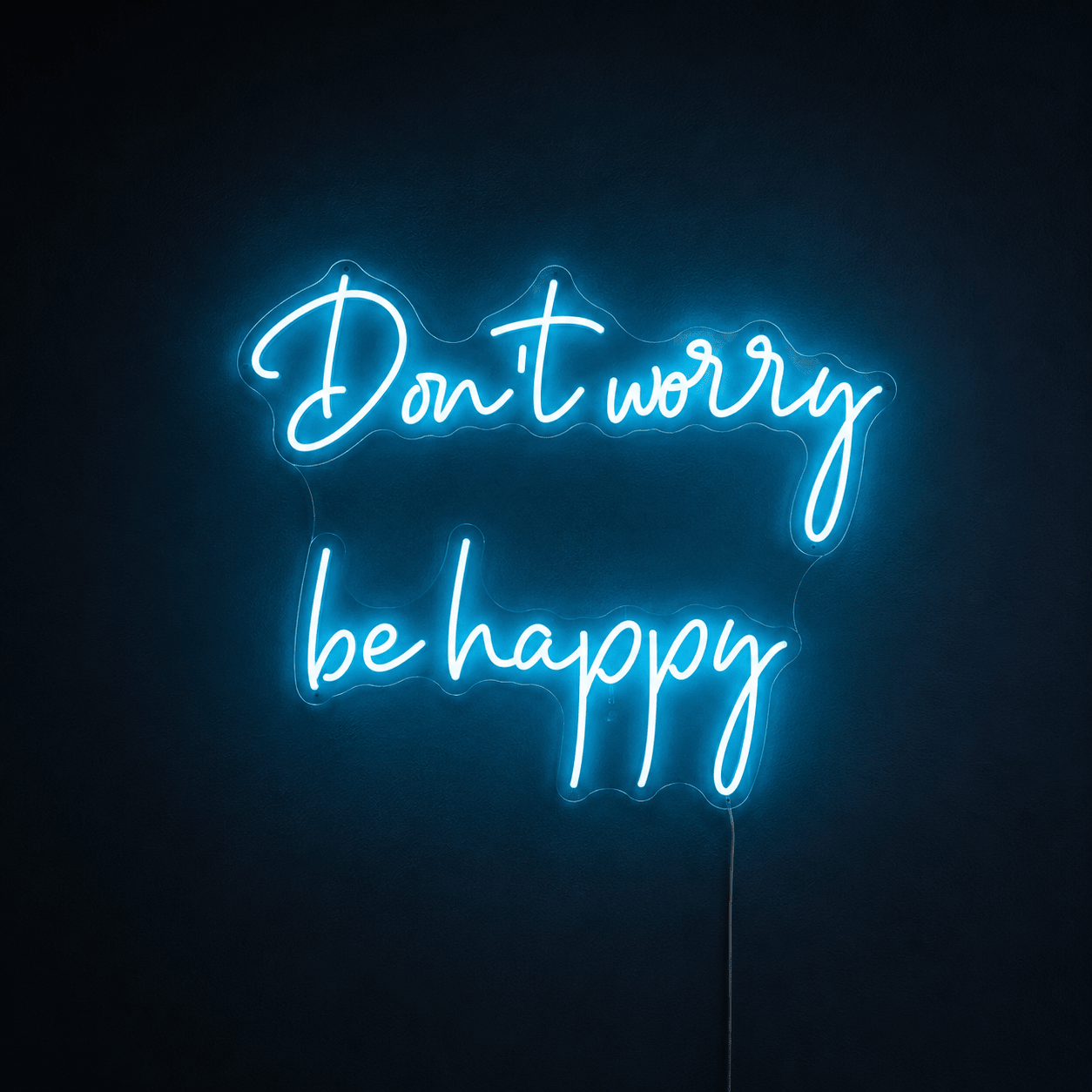 Don't Worry Be Happy LED Neon Sign - Shineneon