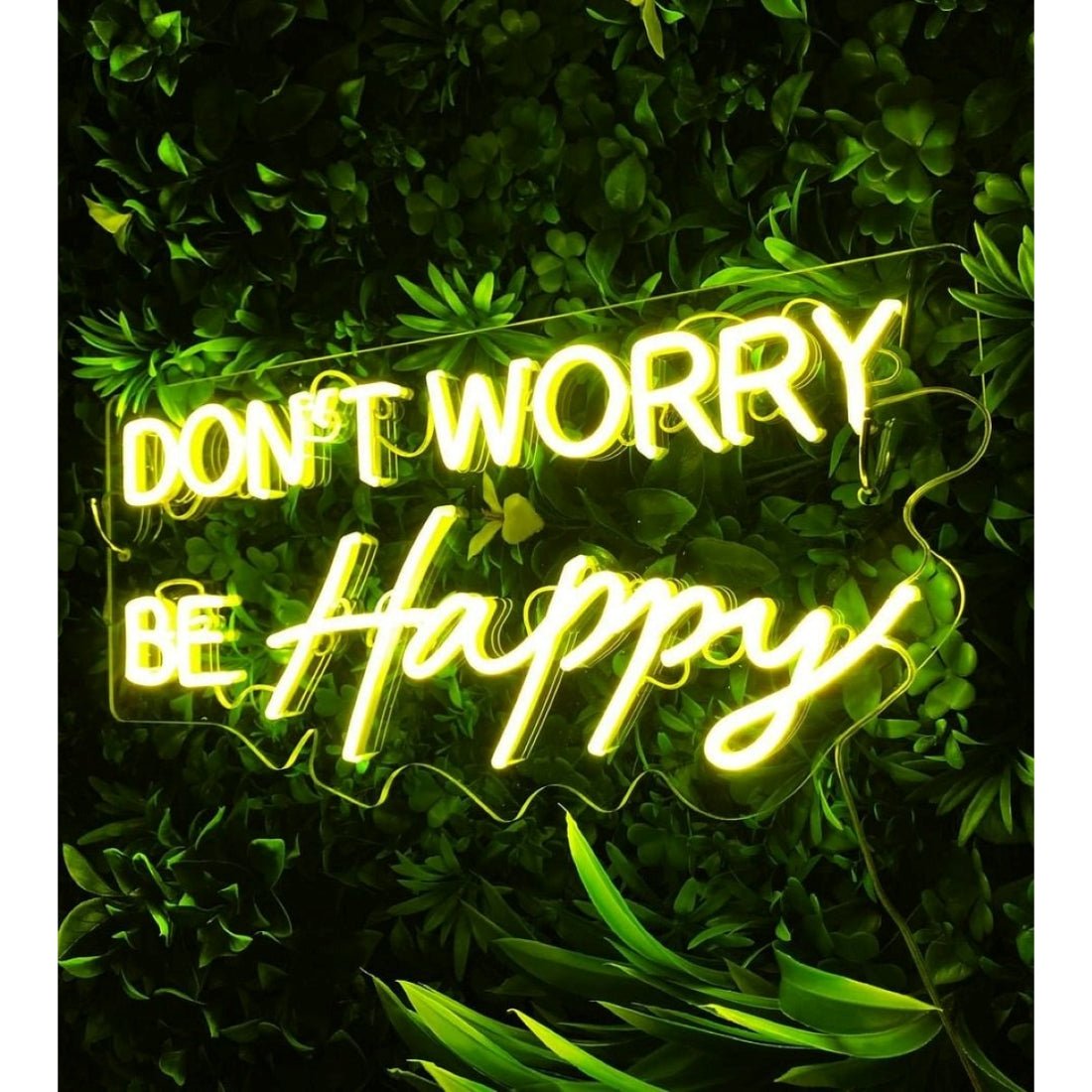 Dont Worry Be Happy Led Sign Business Neon Sign - Shineneon