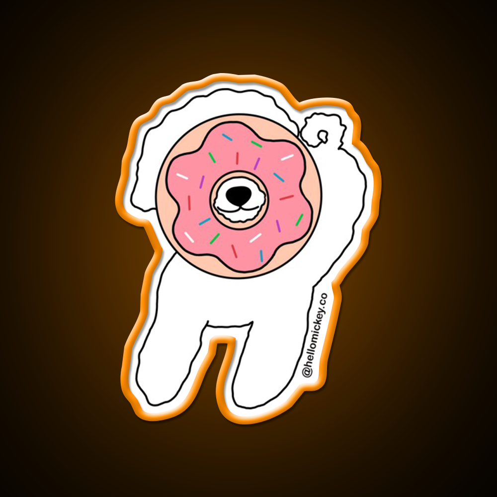 Donut Know What I D Do Without You Snack Food Led Neon Sign Rgb Color