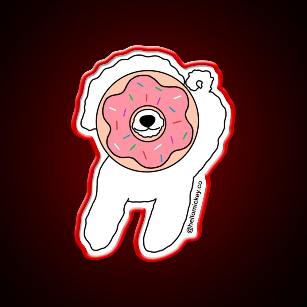 Donut Know What I D Do Without You Snack Food Led Neon Sign Rgb Color - Shineneon
