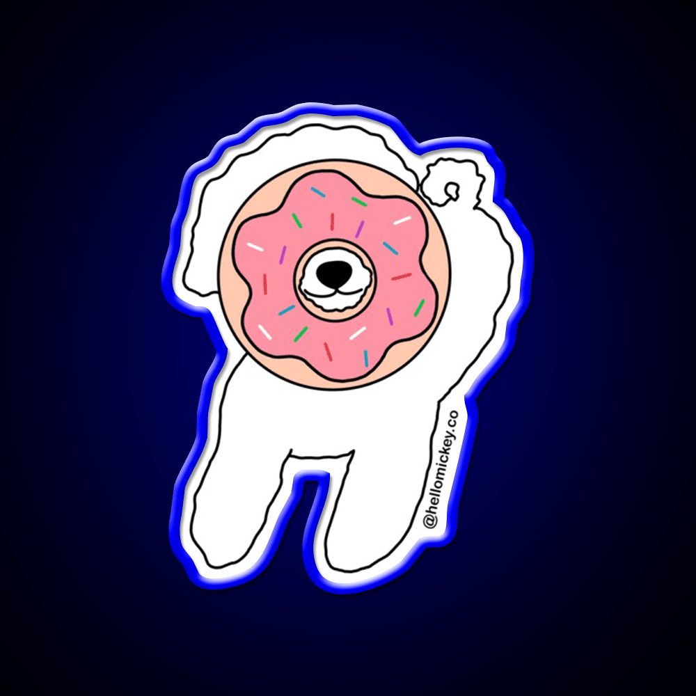 Donut Know What I D Do Without You Snack Food Led Neon Sign Rgb Color - Shineneon