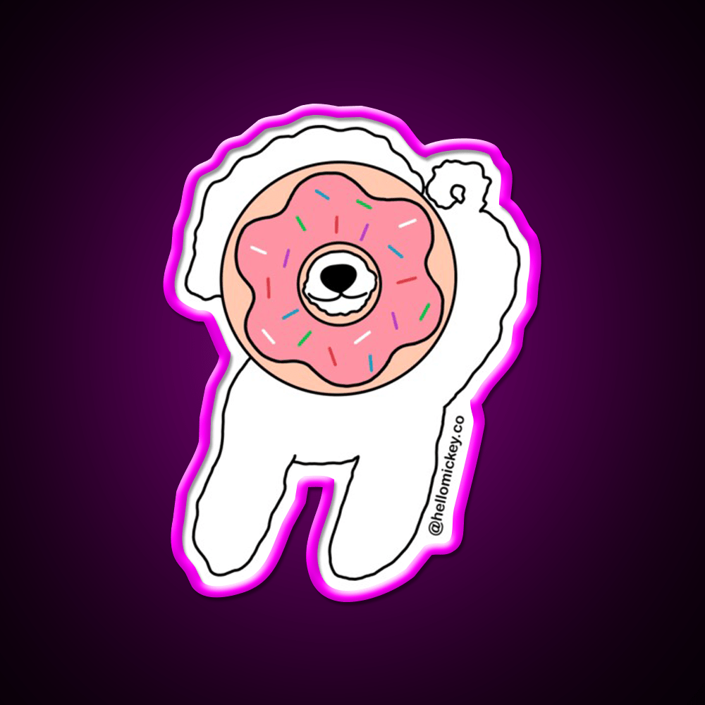 Donut Know What I D Do Without You Snack Food Led Neon Sign Rgb Color - Shineneon