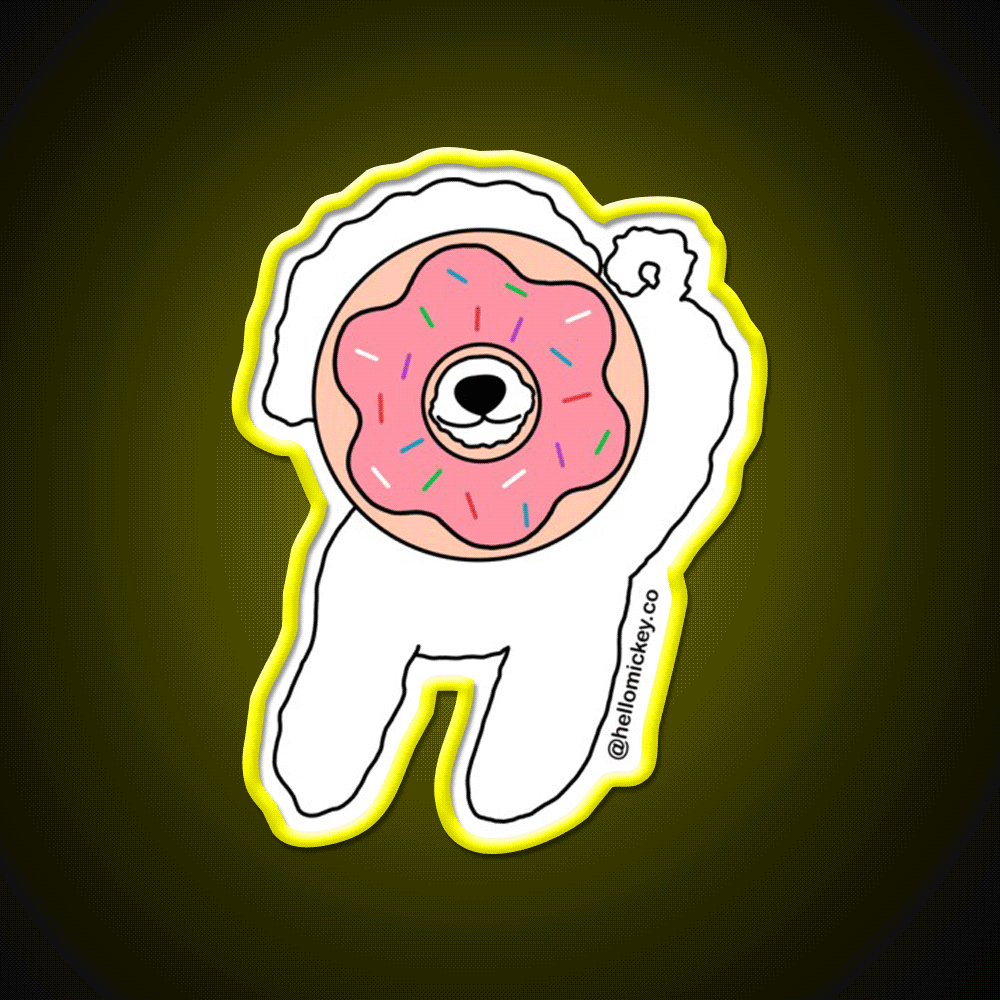 Donut Know What I D Do Without You Snack Food Led Neon Sign Rgb Color